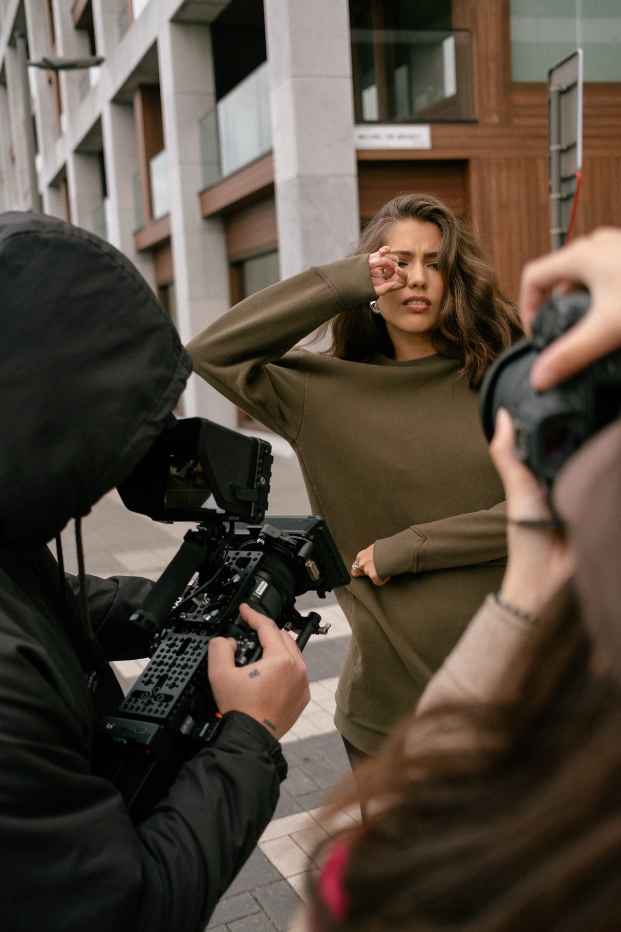 robe sweat femme kaki