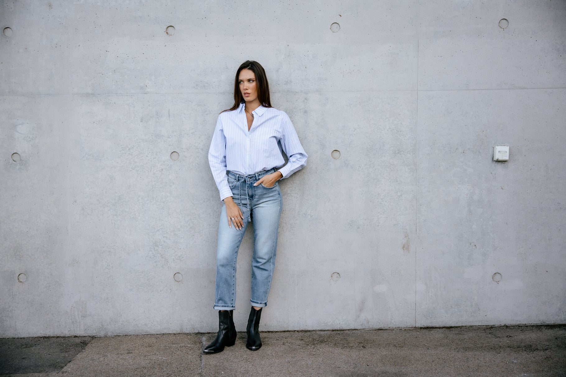 jeans droit femme