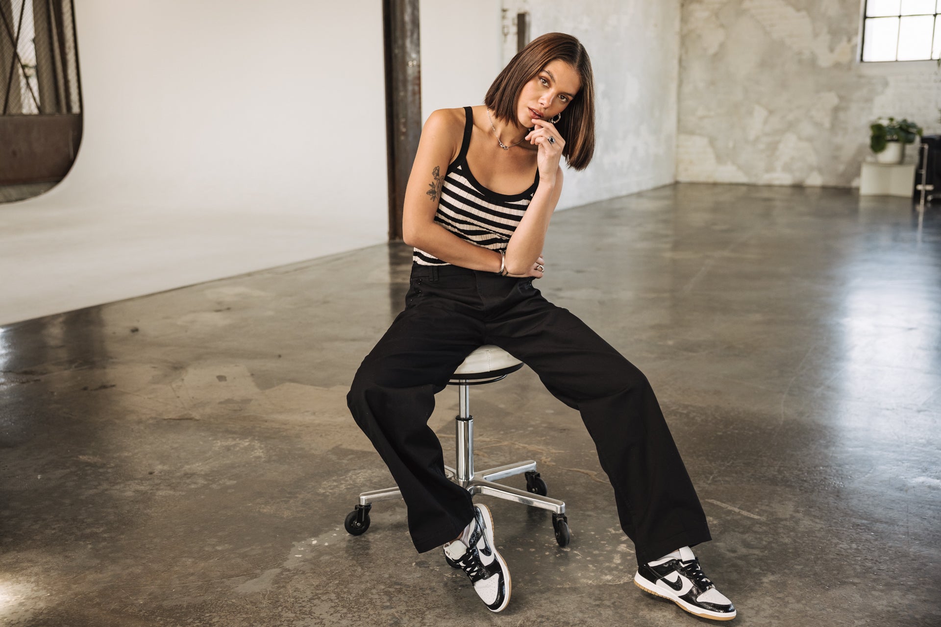 Pantalons noirs femme