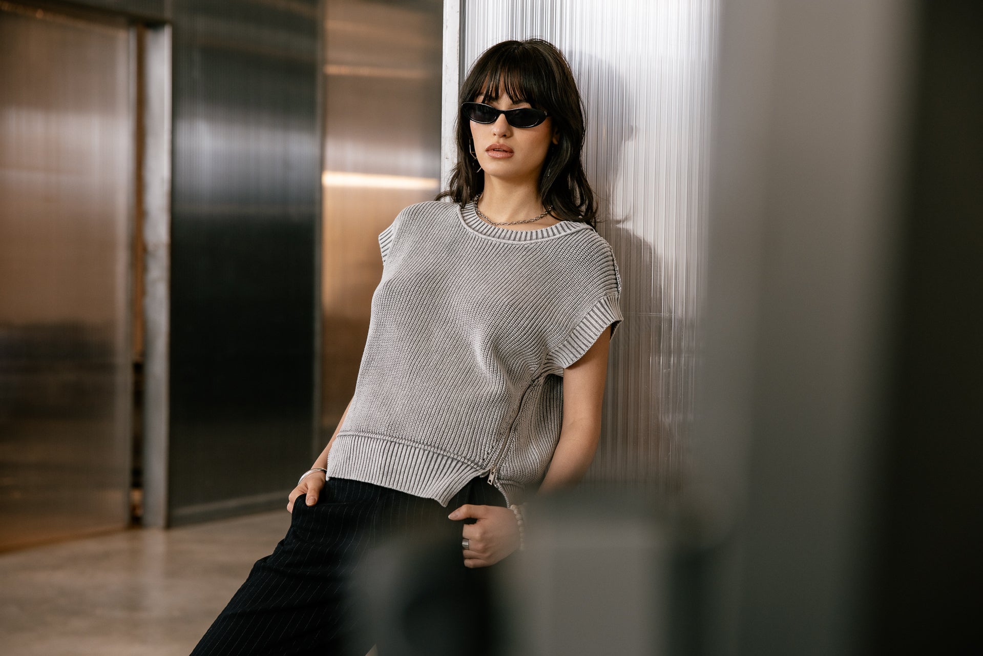 pulls sans manches femme