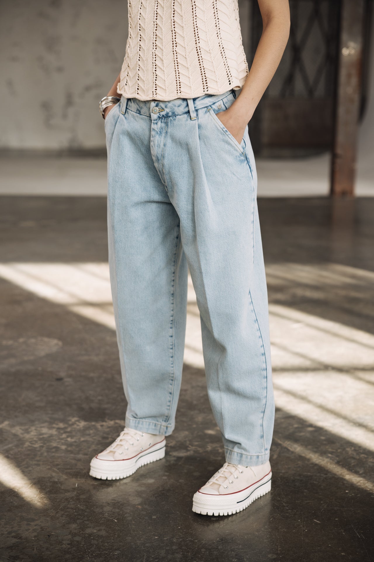 

Vaqueros globo Mujer Archy light blue | Freeman T. Porter