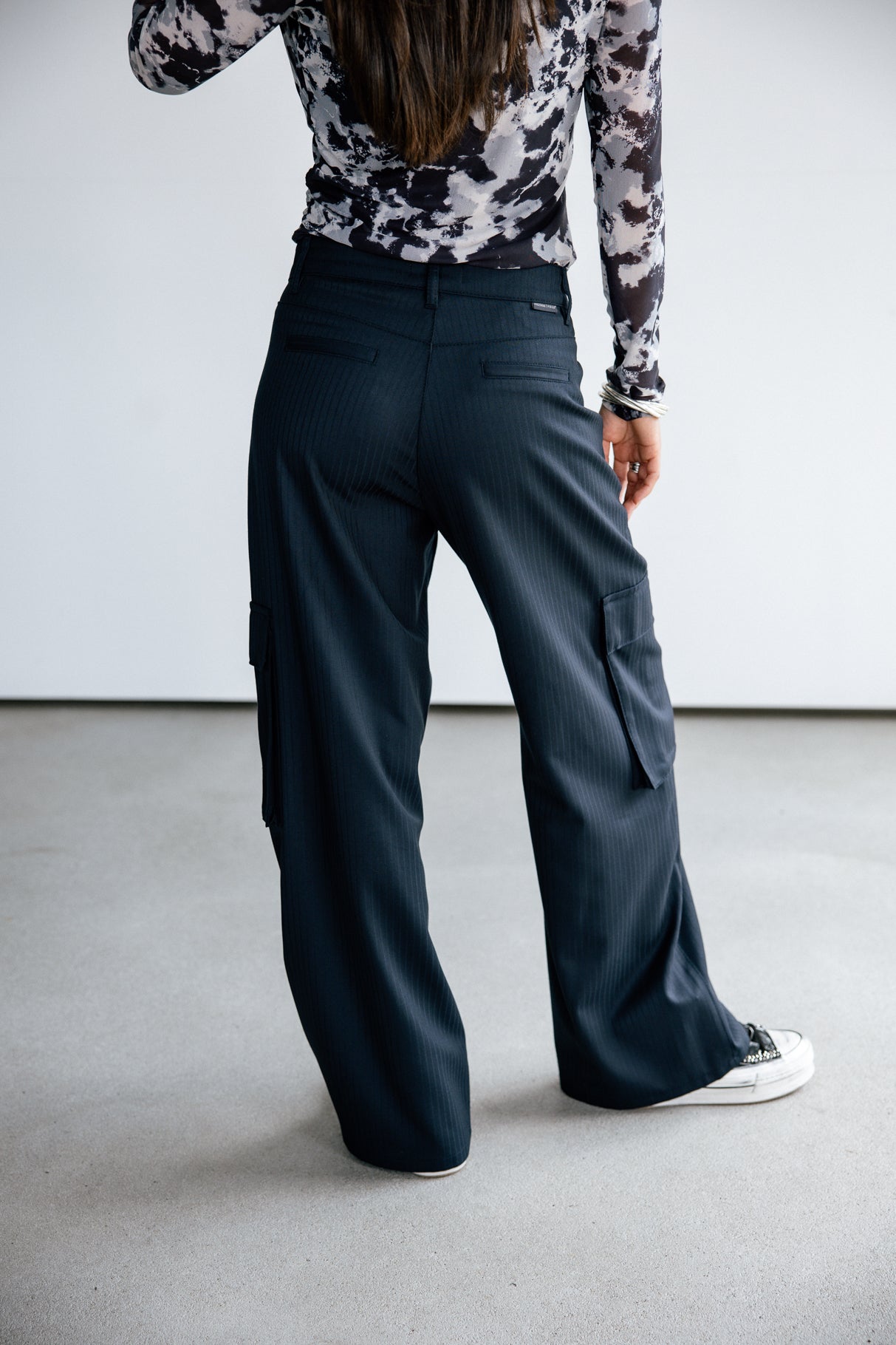

Wide-leg cargo pants Woman Bono Crown navy | Freeman T. Porter