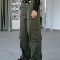 

Wide cargo pants Women Bono Tencely olive night | Freeman T. Porter