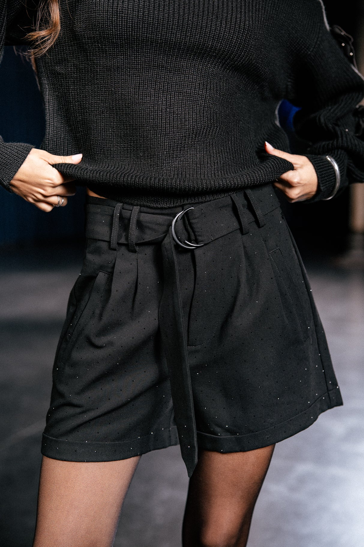   
            

High-waisted city shorts Women Shawl Diamente black | Freeman T. Porter
          