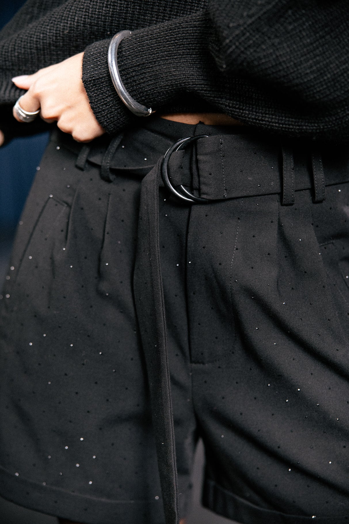 

Short city taille haute Femme Shawl Diamente black | Freeman T. Porter