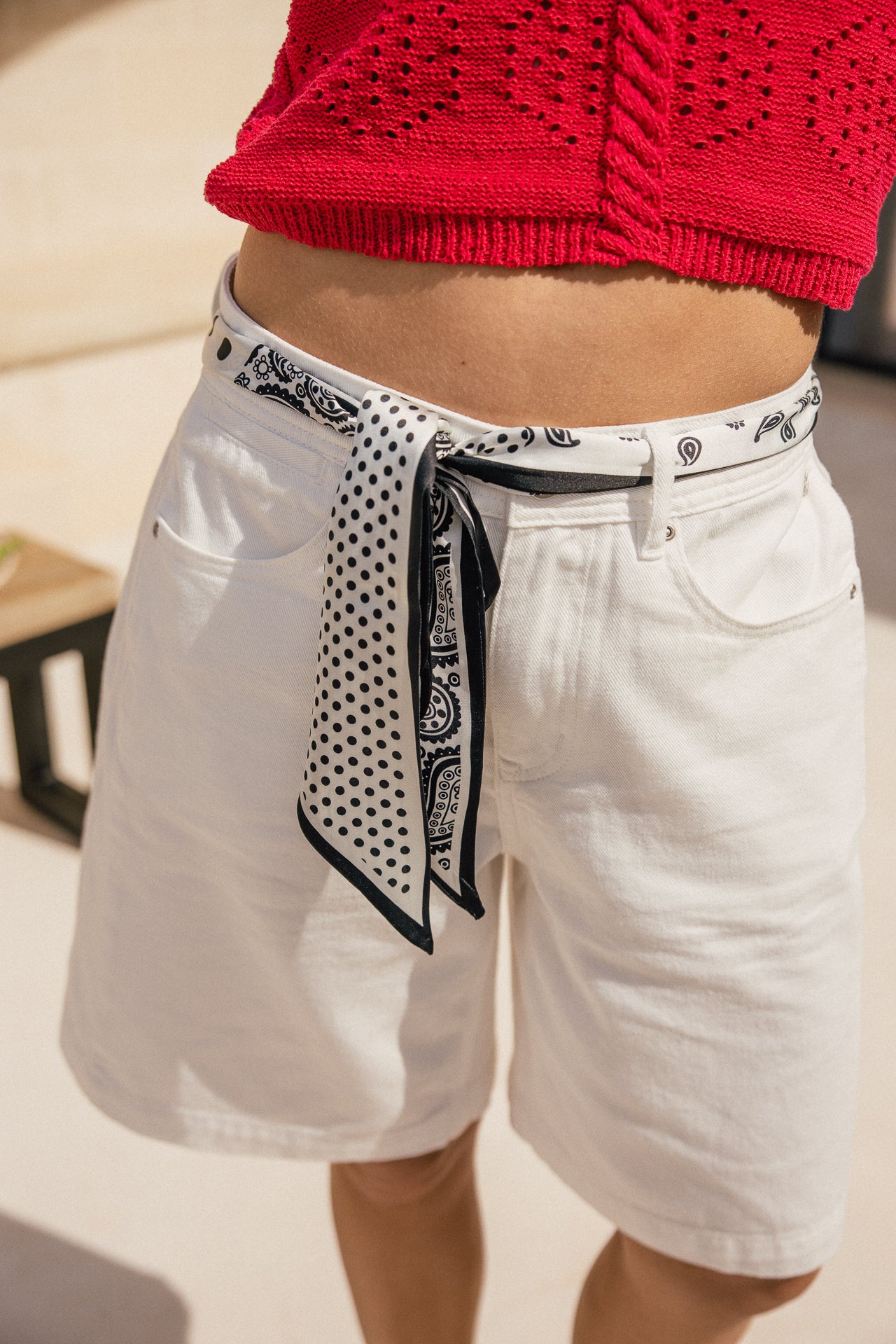   
            

Short large style bermuda  Femme Clyde Kidney bright white | Freeman T. Porter
          