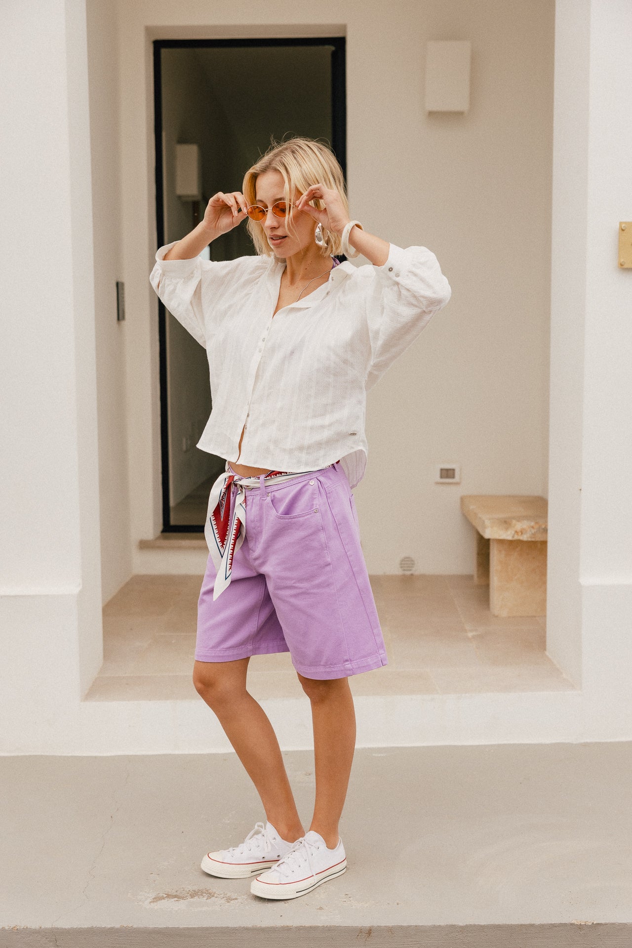 

Short large style bermuda  Femme Clyde Kidney orchid | Freeman T. Porter
