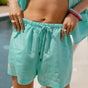 

Short large léger à rayures Femme Sidonia Stripped aqua | Freeman T. Porter