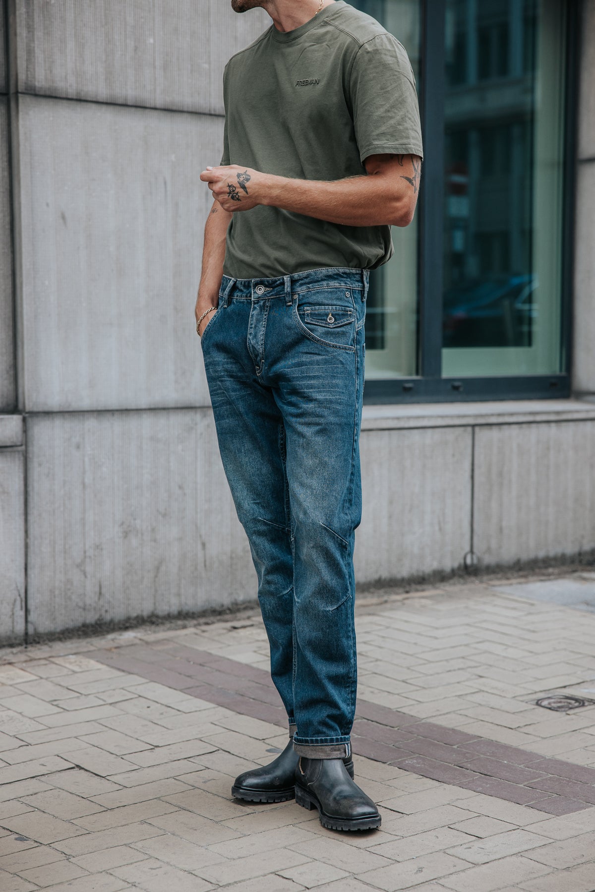 

Straight Jeans Herren Eddy befton | Freeman T. Porter