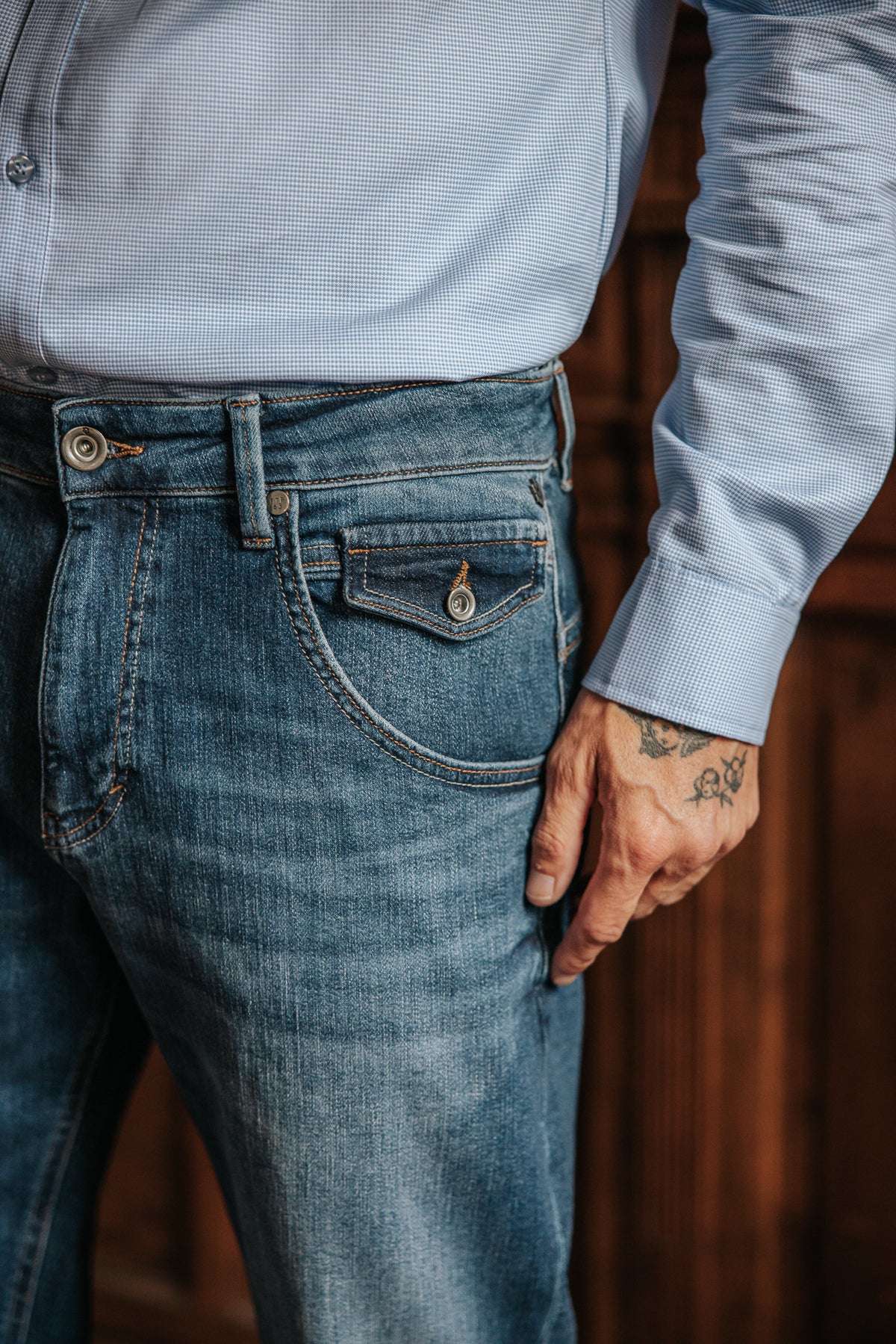 

Gerade Jeans Herren Eddy samba dark | Freeman T. Porter