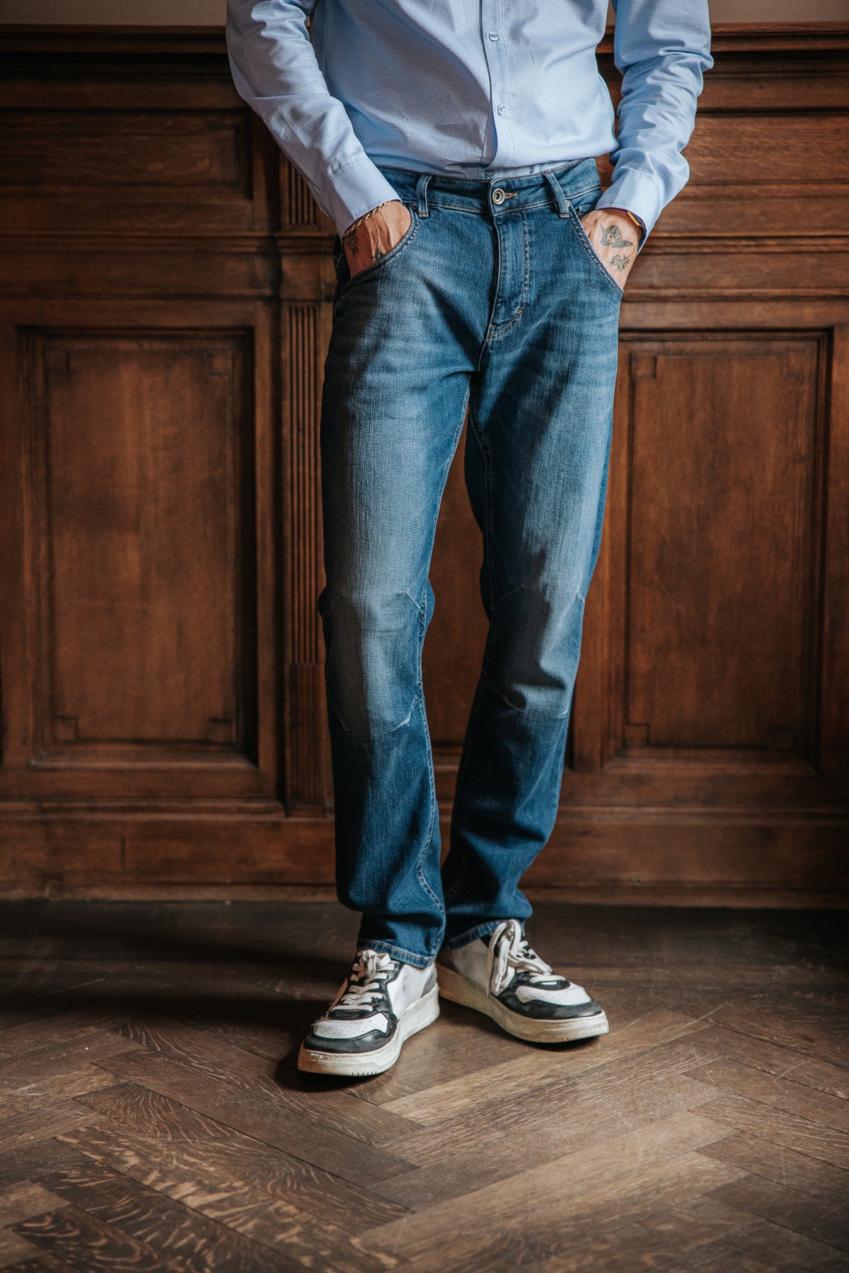 

Gerade Jeans Herren Eddy samba dark | Freeman T. Porter