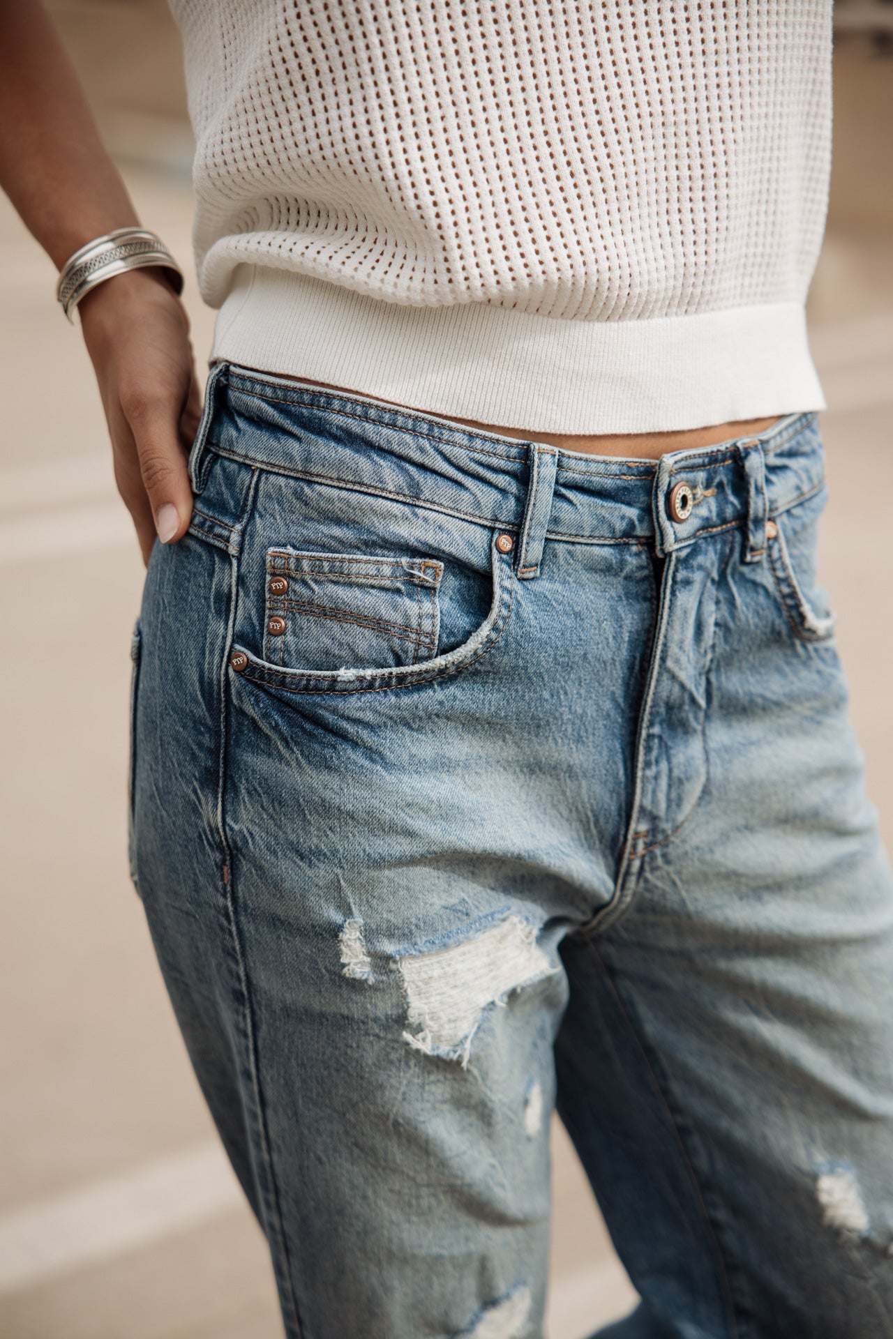 

Straight cropped jeans Woman Scarlett bocaina | Freeman T. Porter