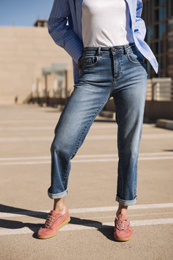 

Jeans droit cropped Femme Scarlett saopolo med | Freeman T. Porter