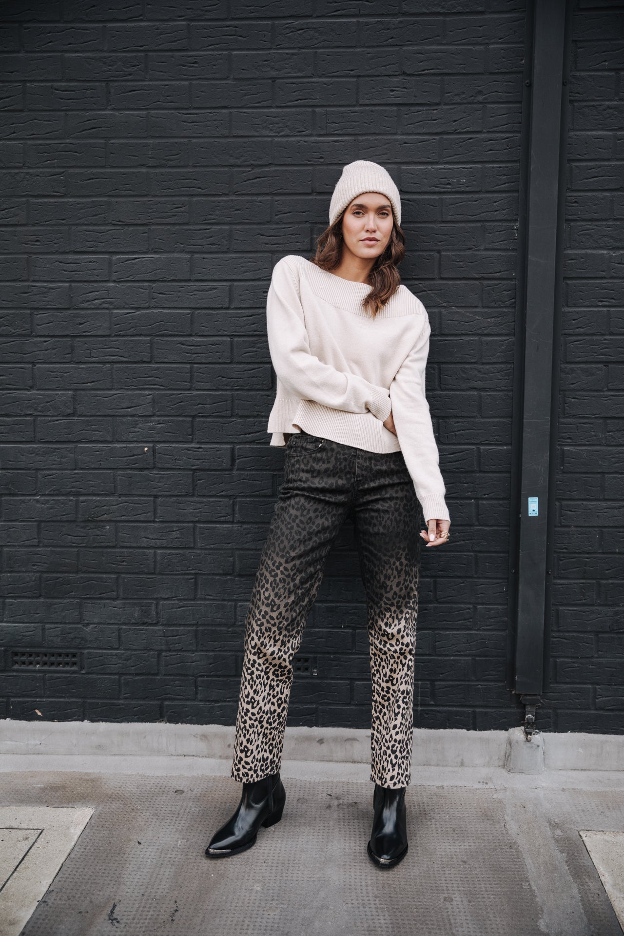 

Jeans 7/8 taille haute Frau Scarlett Dark Leo original | Freeman T. Porter