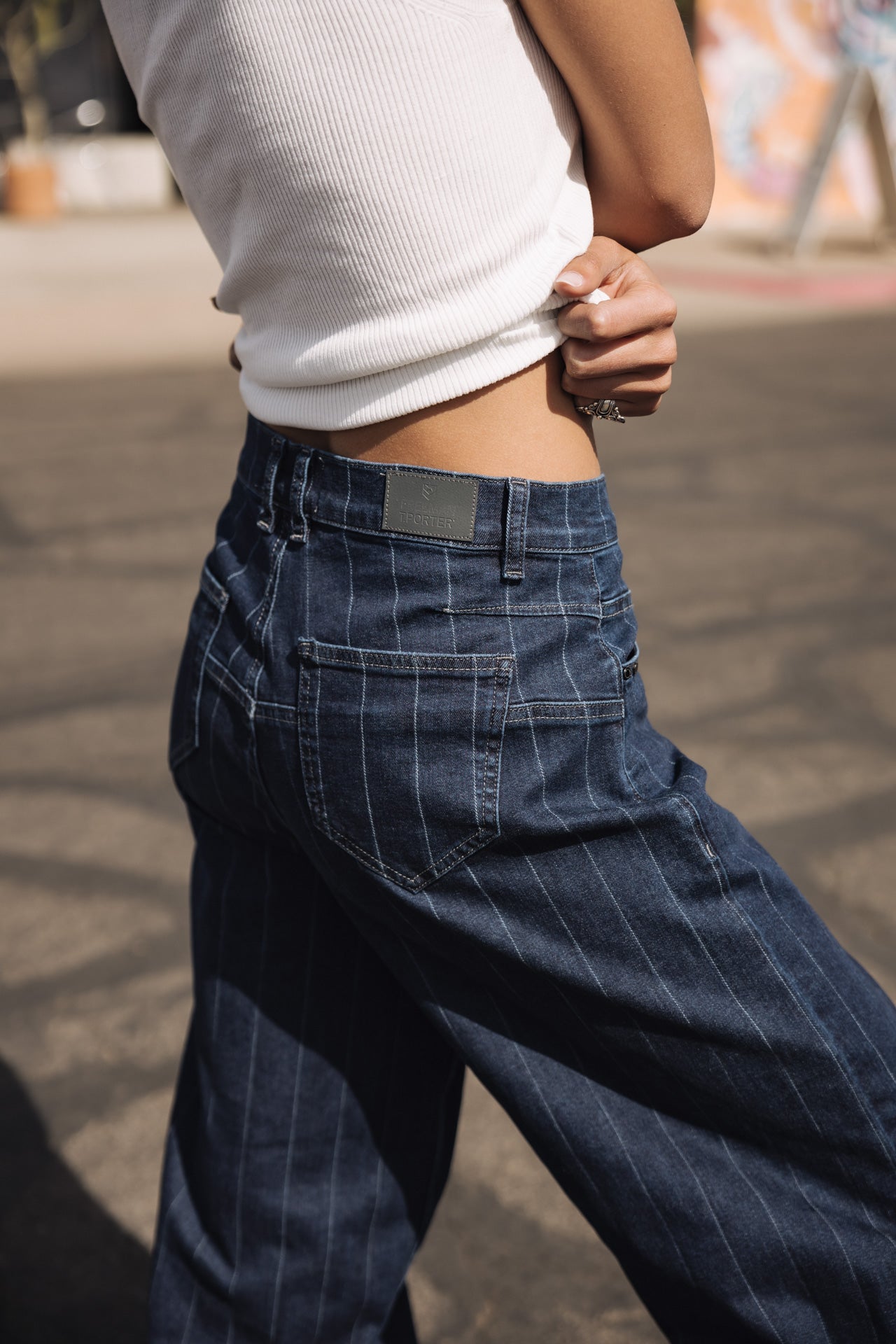 

Jeans large Femme Jane piazalli blue | Freeman T. Porter