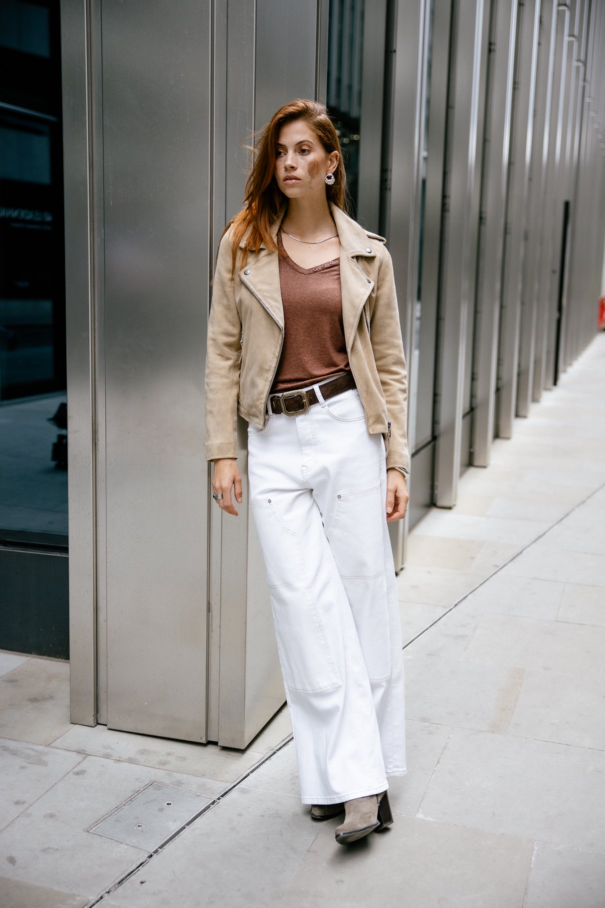 

Weite Hose Frau Jane Andalousia off white | Freeman T. Porter