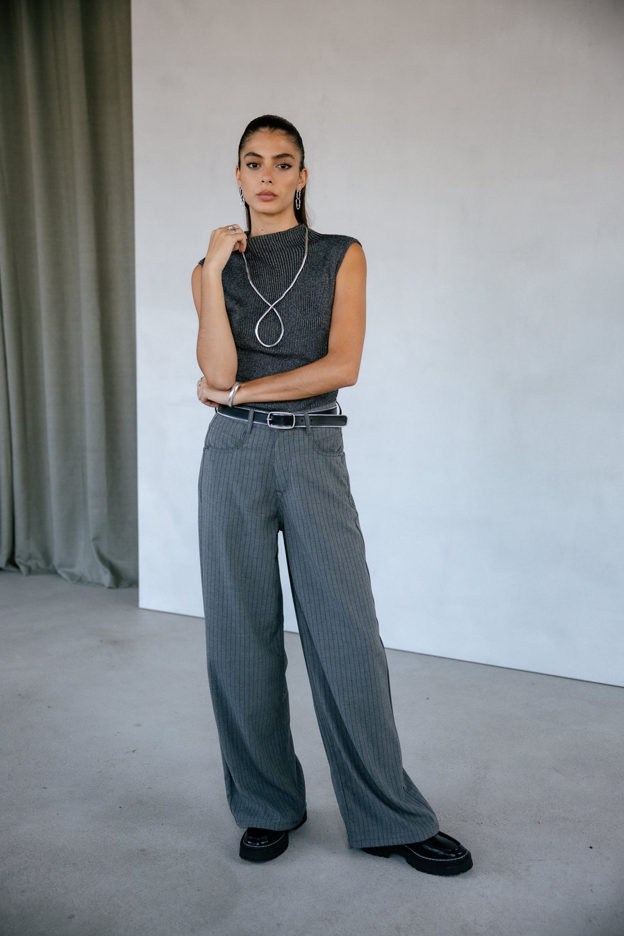 

Pantalon large Frau Jane Buren Grey moon rock | Freeman T. Porter