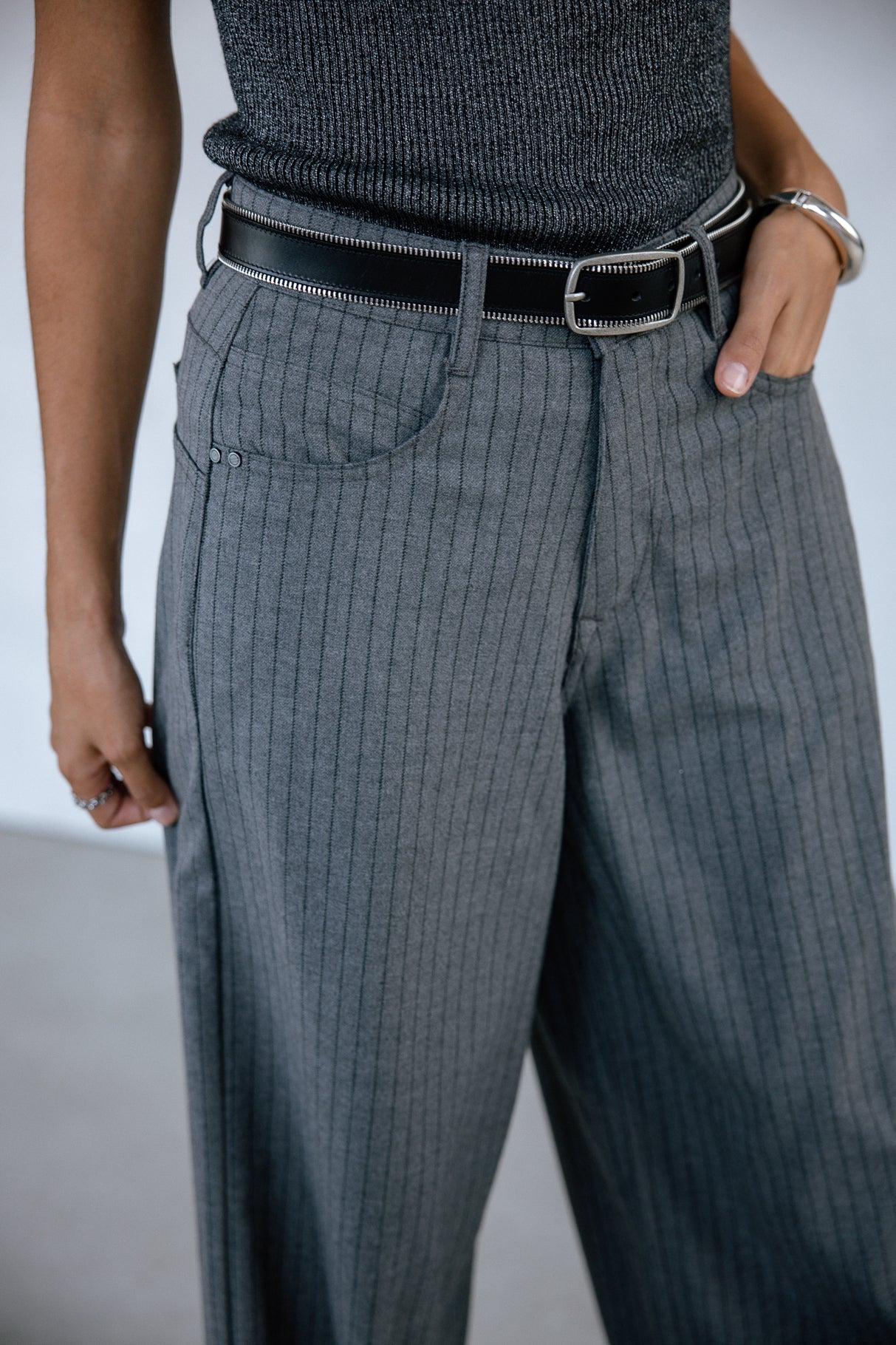 

Pantalon large Frau Jane Buren Grey moon rock | Freeman T. Porter