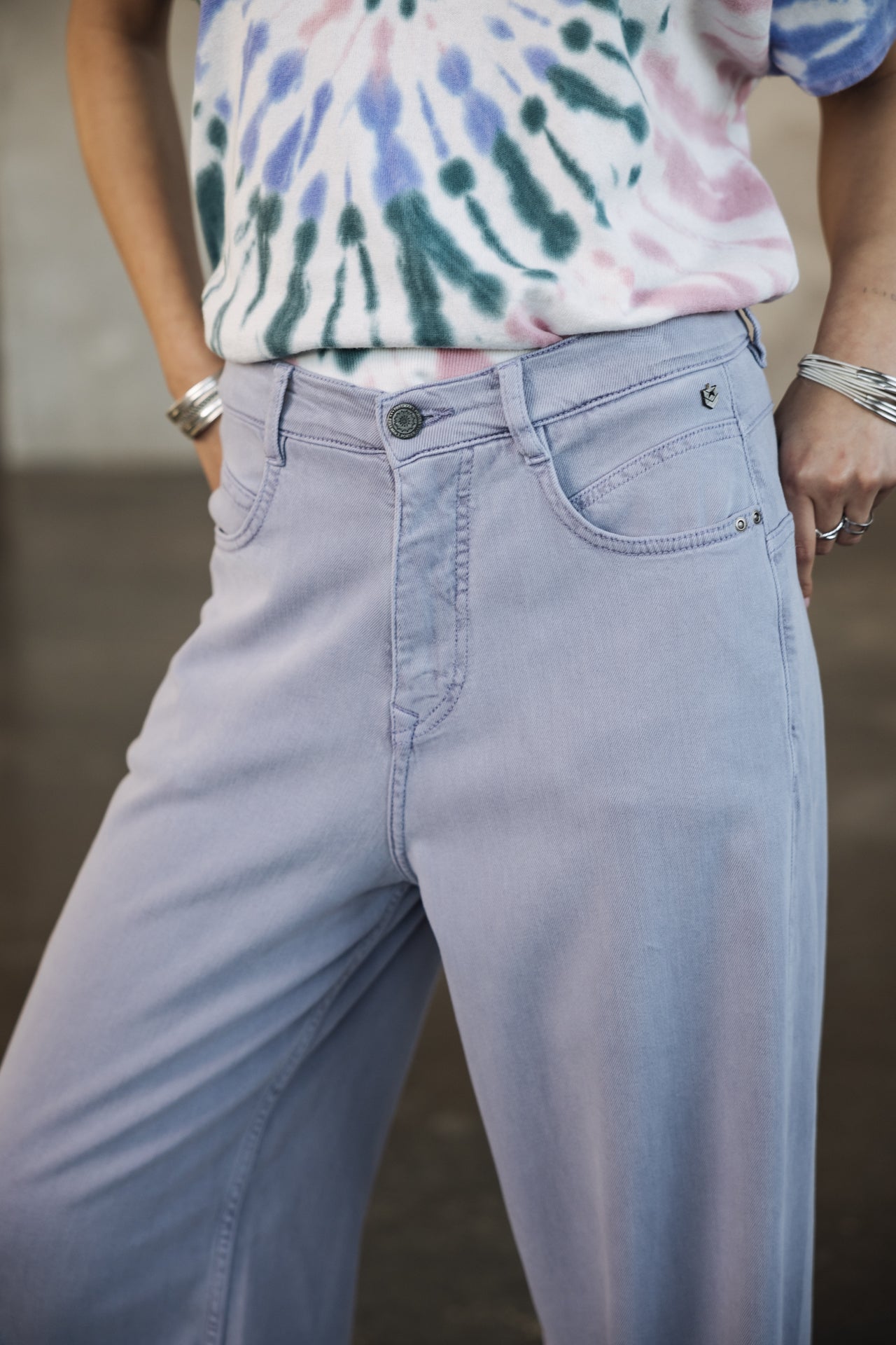 

Wide-leg pants Woman Jane Lynx sweet lavender | Freeman T. Porter