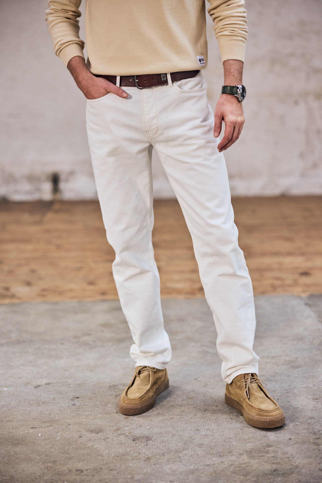 

Gerade Jeans Mann Neo Denim off white | Freeman T. Porter