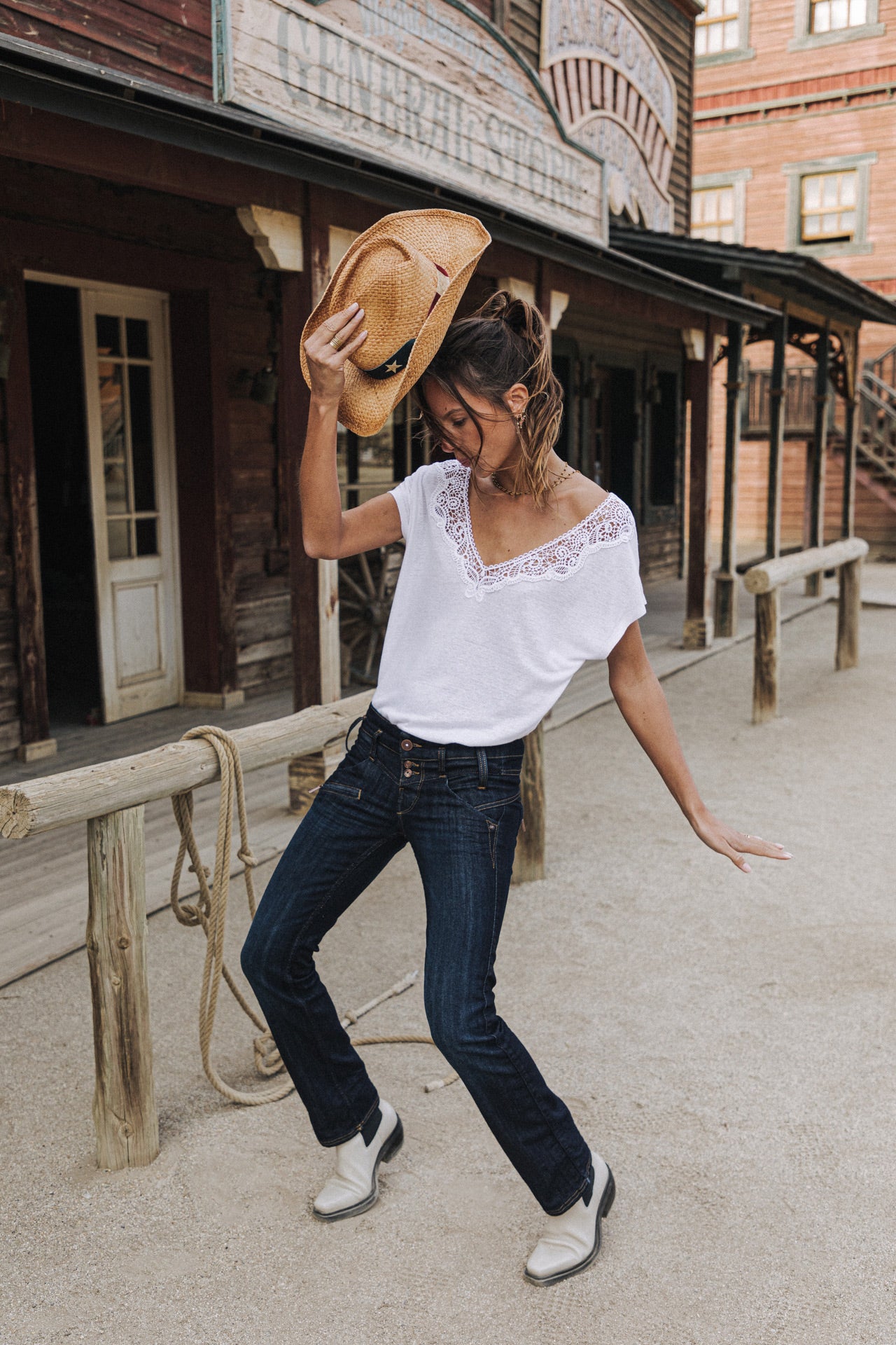 

Jeans droit Femme Amelie eclipse L32 | Freeman T. Porter