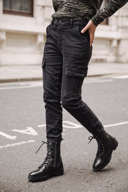 

Jeans super slim cargo Femme Aria bologna | Freeman T. Porter