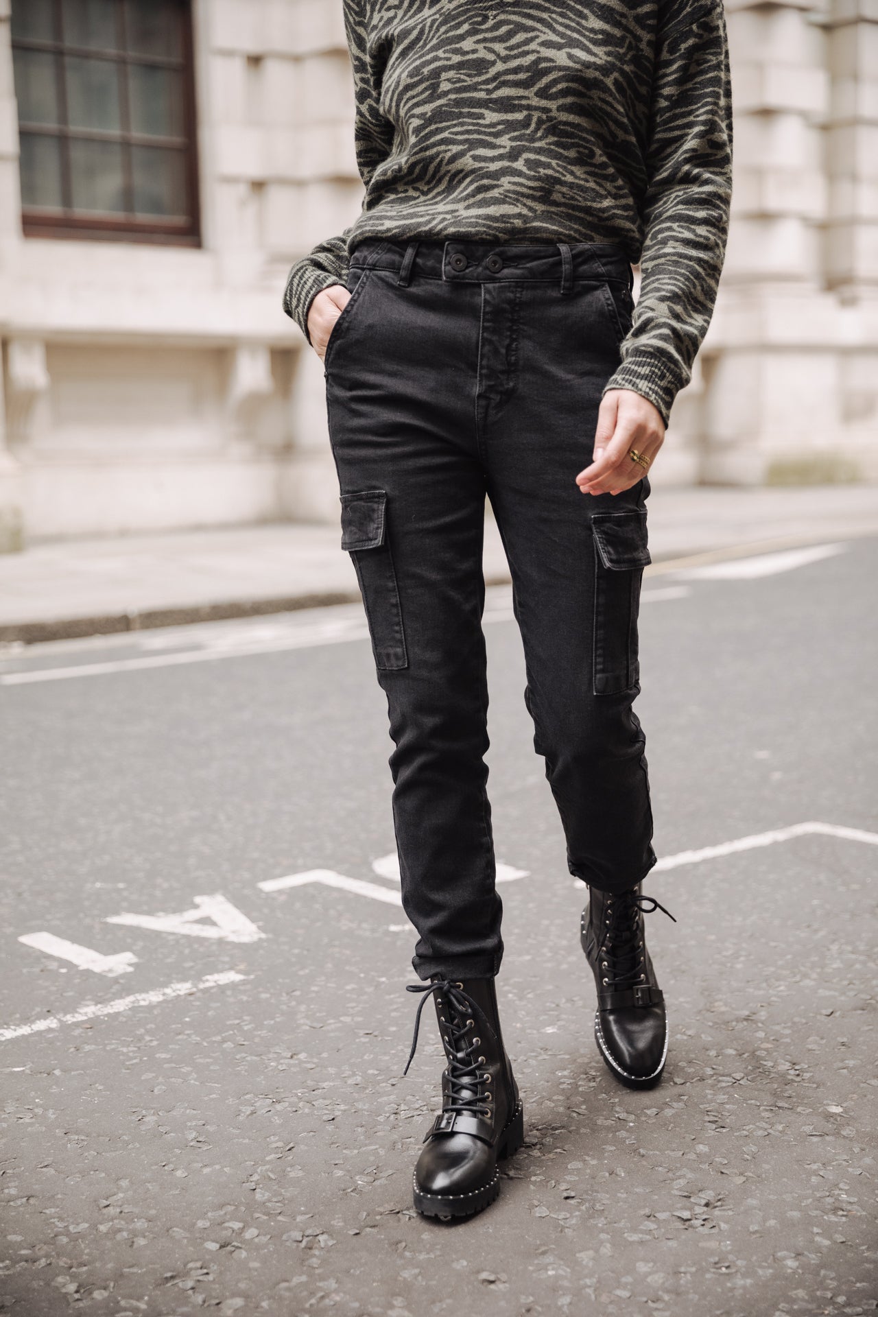 

Jeans super slim cargo Femme Aria bologna | Freeman T. Porter