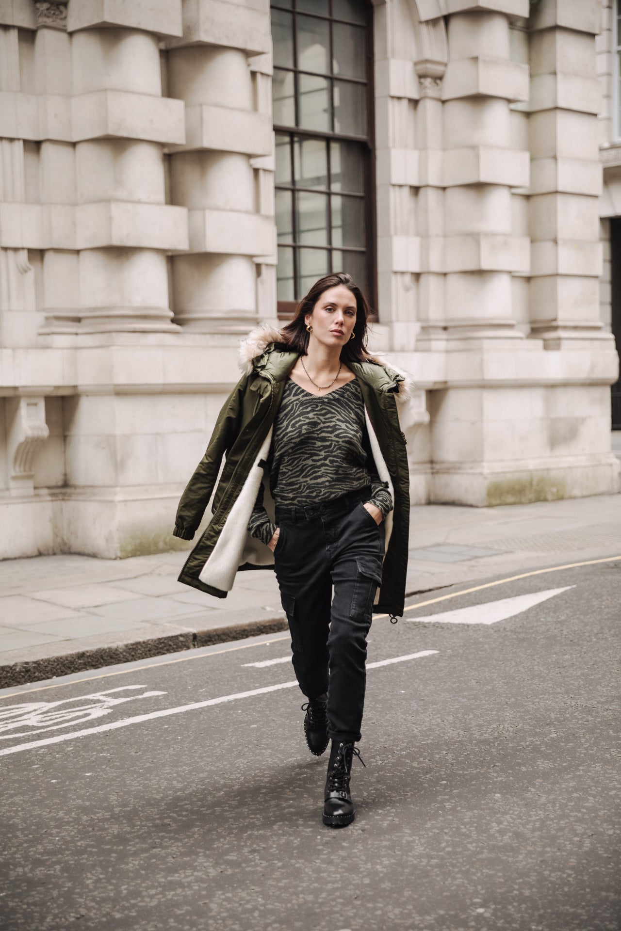 

Jeans super slim cargo Femme Aria bologna | Freeman T. Porter