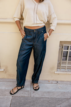 

Jeans barrel très fluide Femme Rosalia mauricia dark | Freeman T. Porter