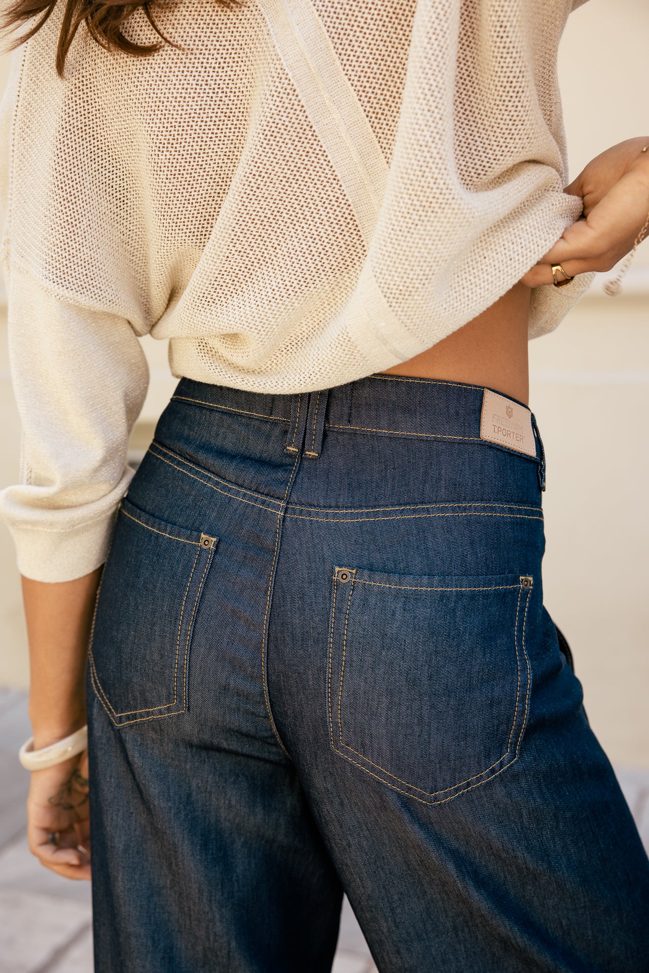 

Denims barrel très fluide à fourche basse  Femme Rosalia mauricia dark | Freeman T. Porter