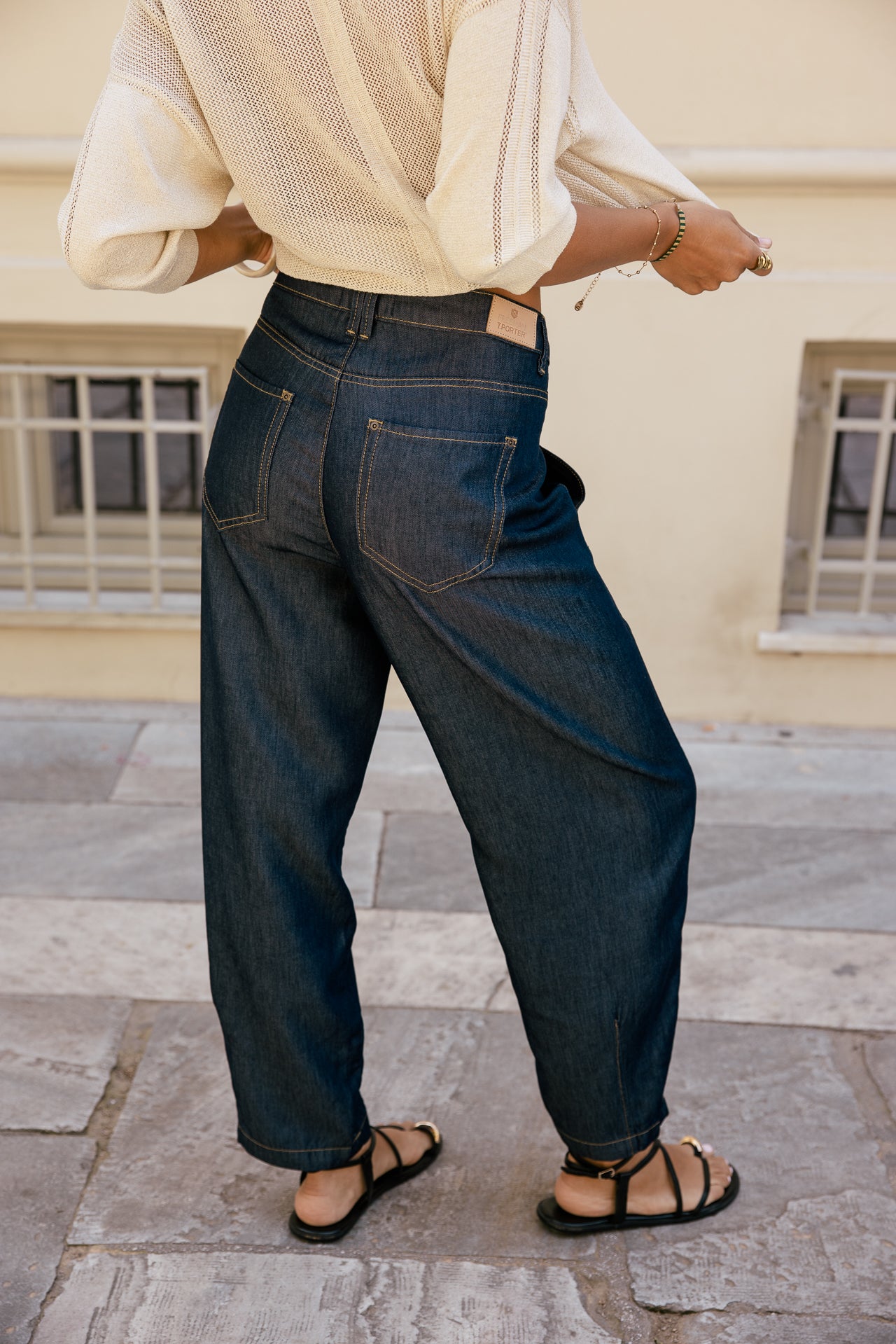 

Denims barrel très fluide à fourche basse  Femme Rosalia mauricia dark | Freeman T. Porter