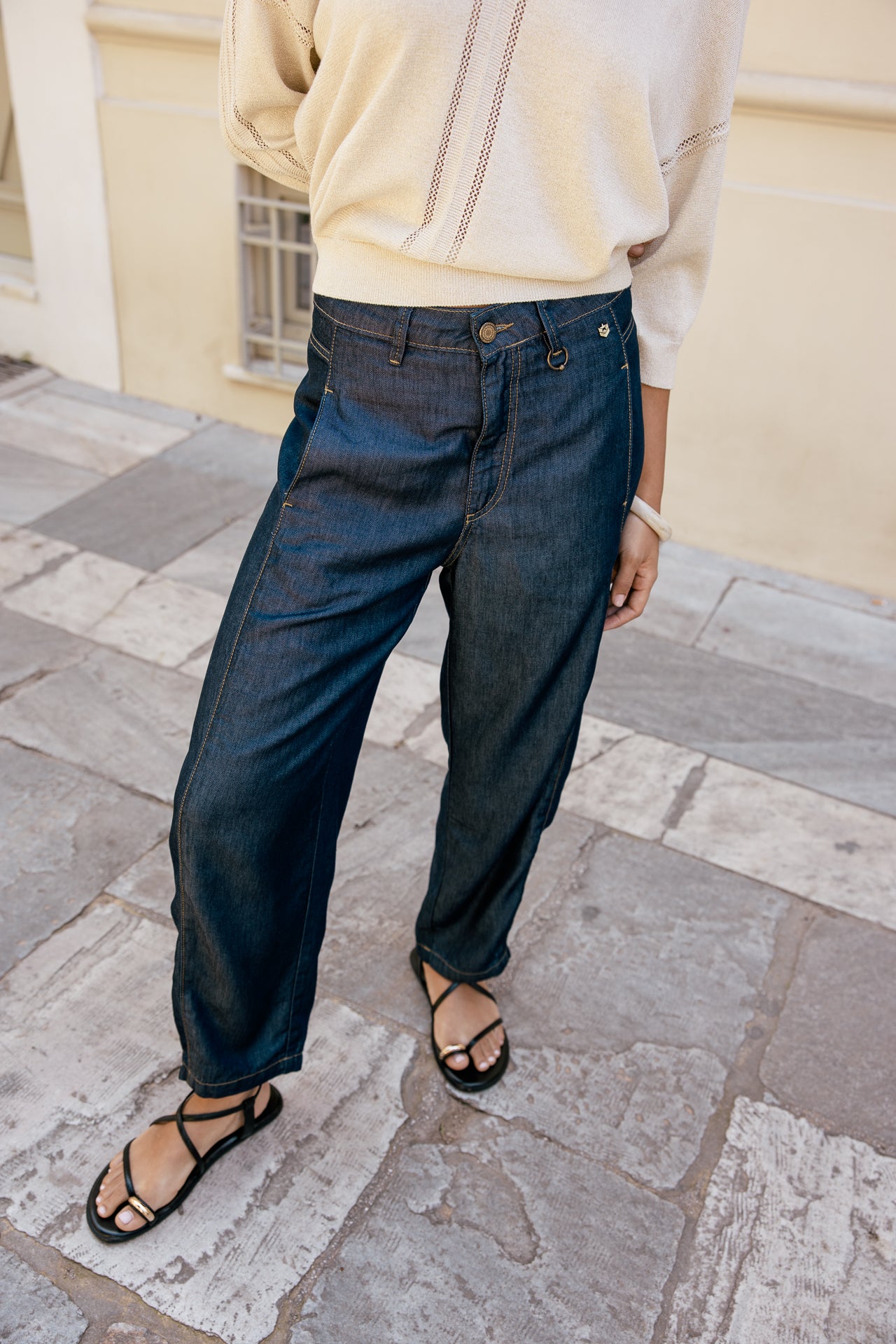 

Denims barrel très fluide à fourche basse  Femme Rosalia mauricia dark | Freeman T. Porter