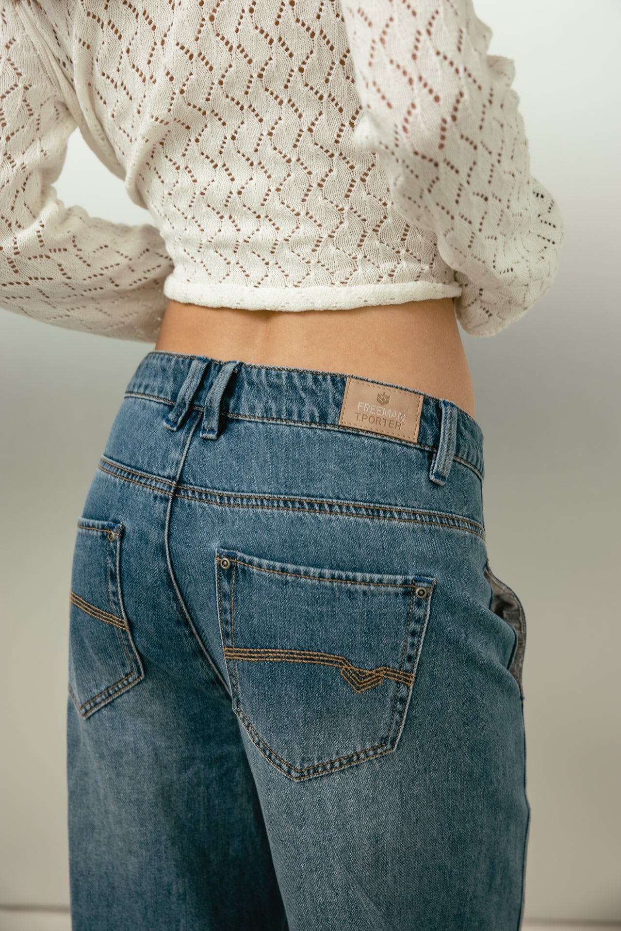 

Jeans barrel 7/8 Femme Rosalia wonder med | Freeman T. Porter