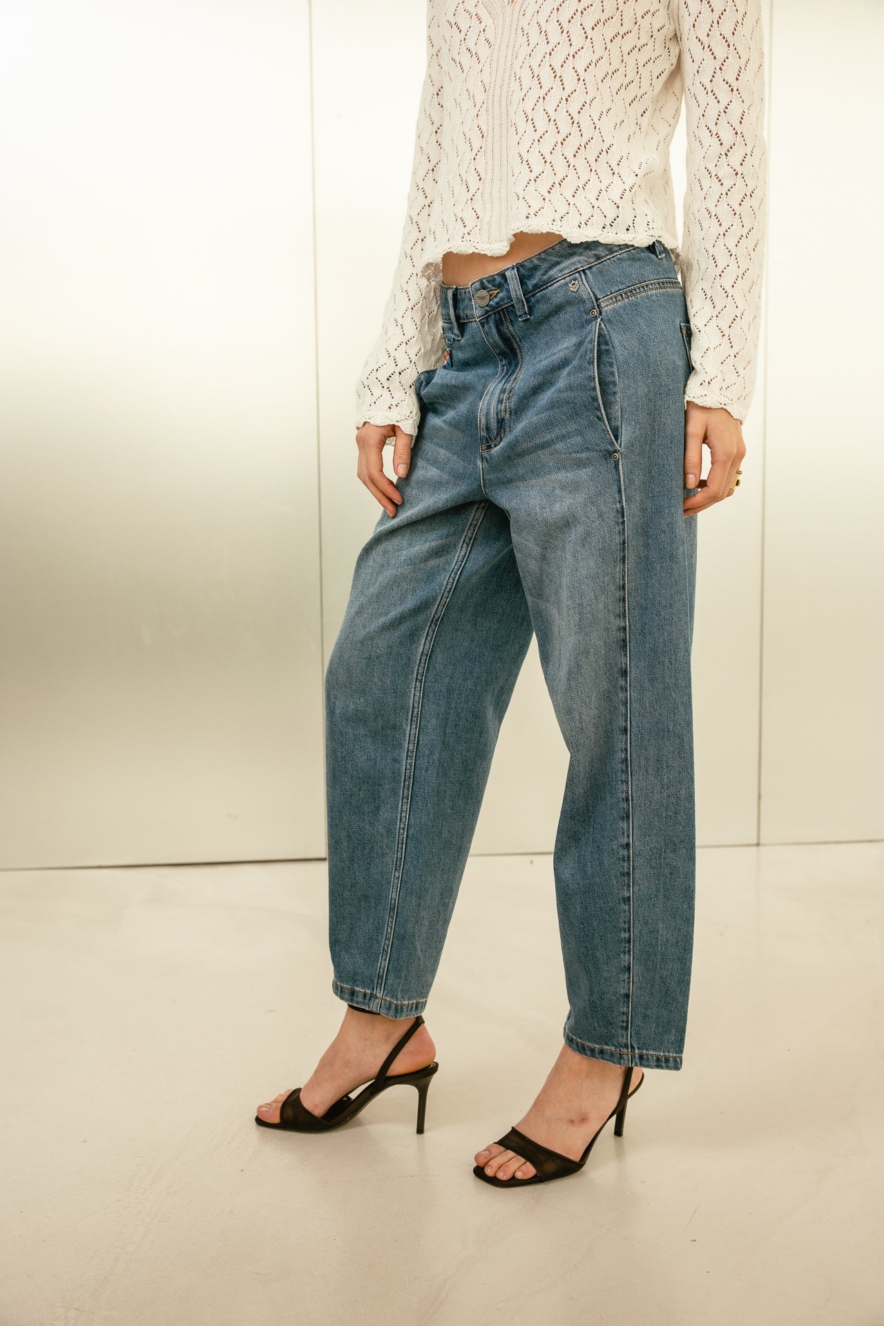 7/8 Barrel Jeans Rosalia Denim, wonder med | Freeman T. Porter