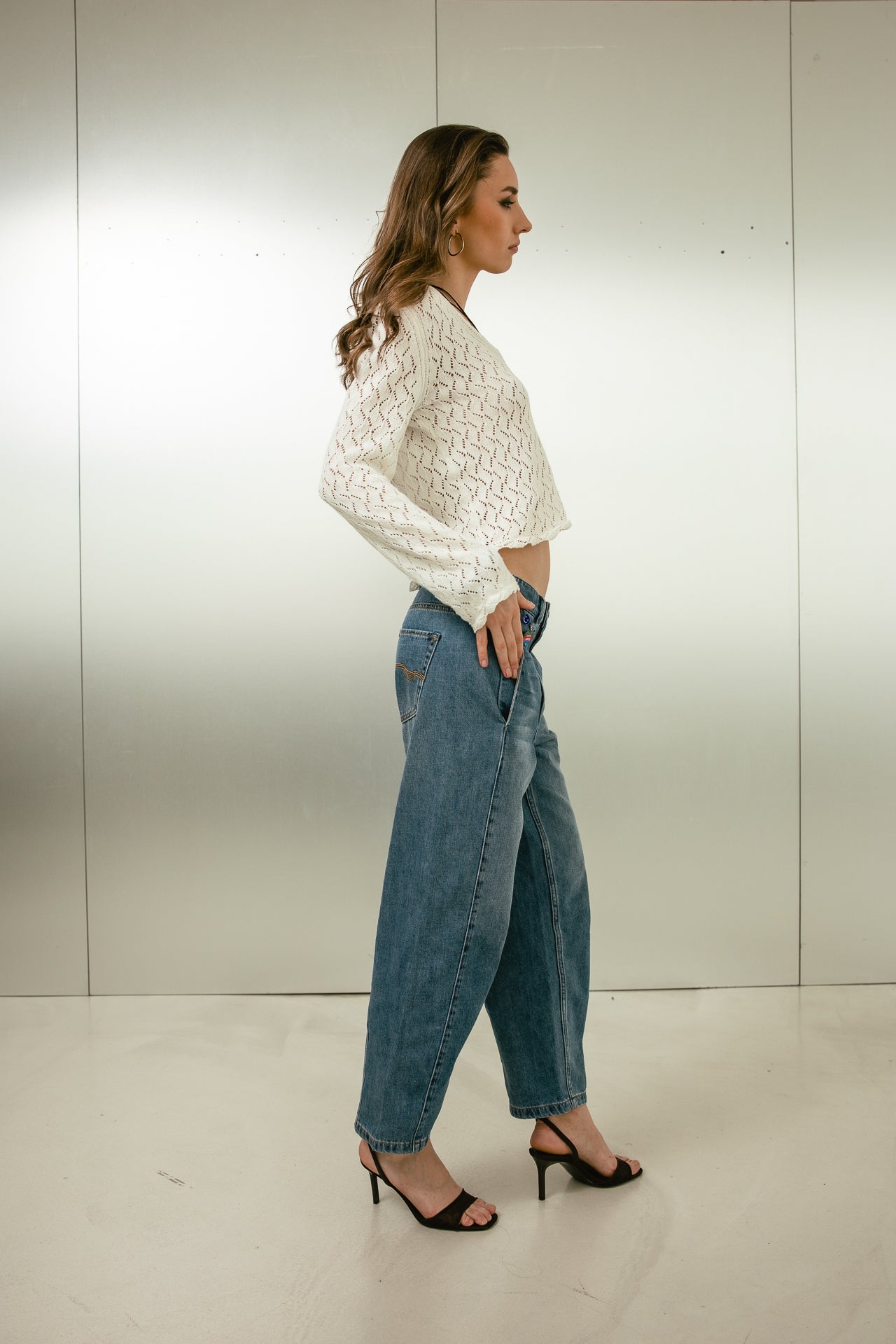 

Jeans barrel 7/8 Femme Rosalia wonder med | Freeman T. Porter