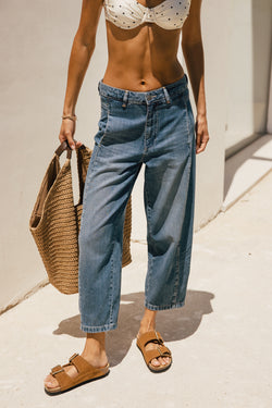 

Jeans barrel taille haute Femme Rosalia molove med | Freeman T. Porter