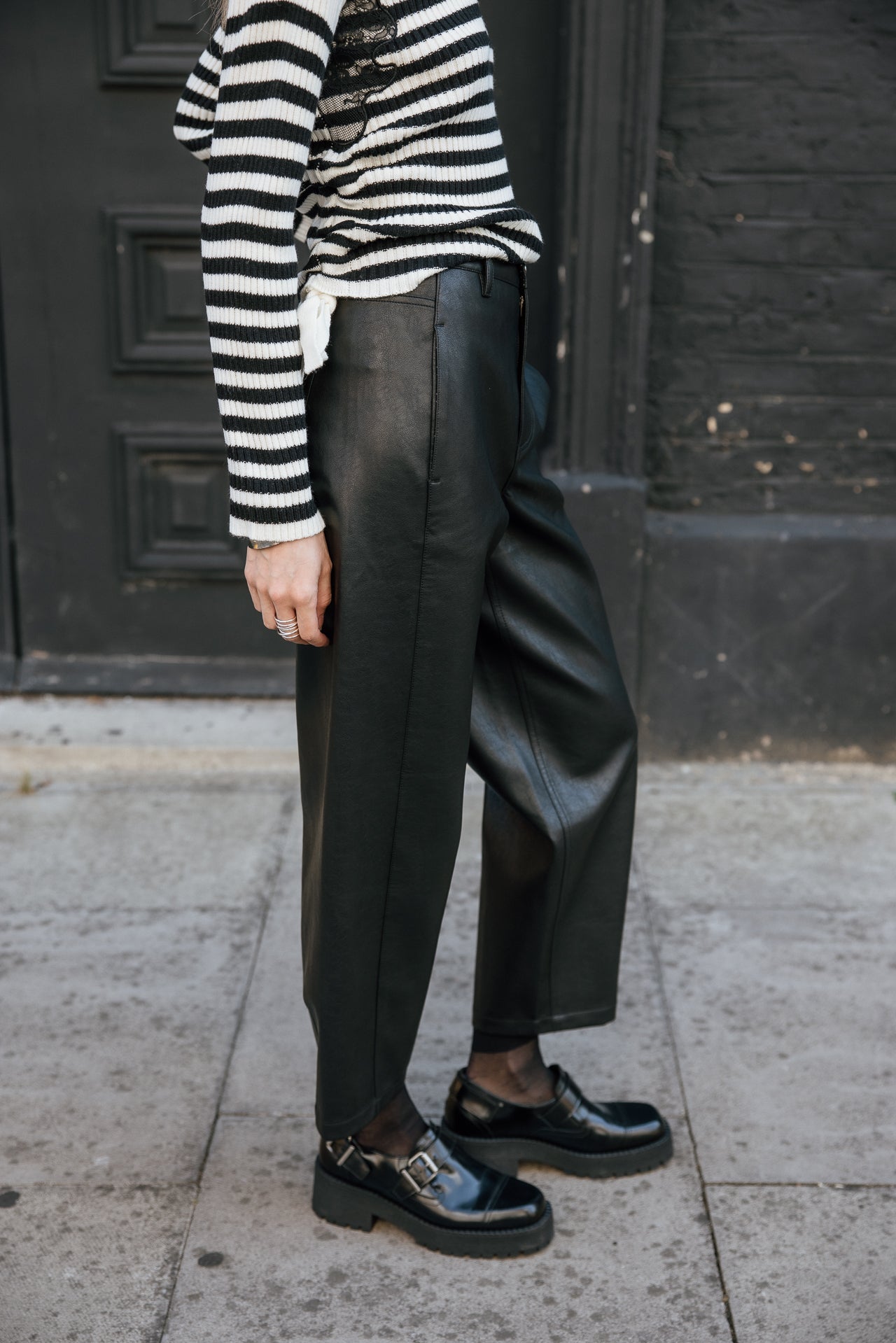 

Barrel trousers 7/8 Women Rosalia Biker black | Freeman T. Porter