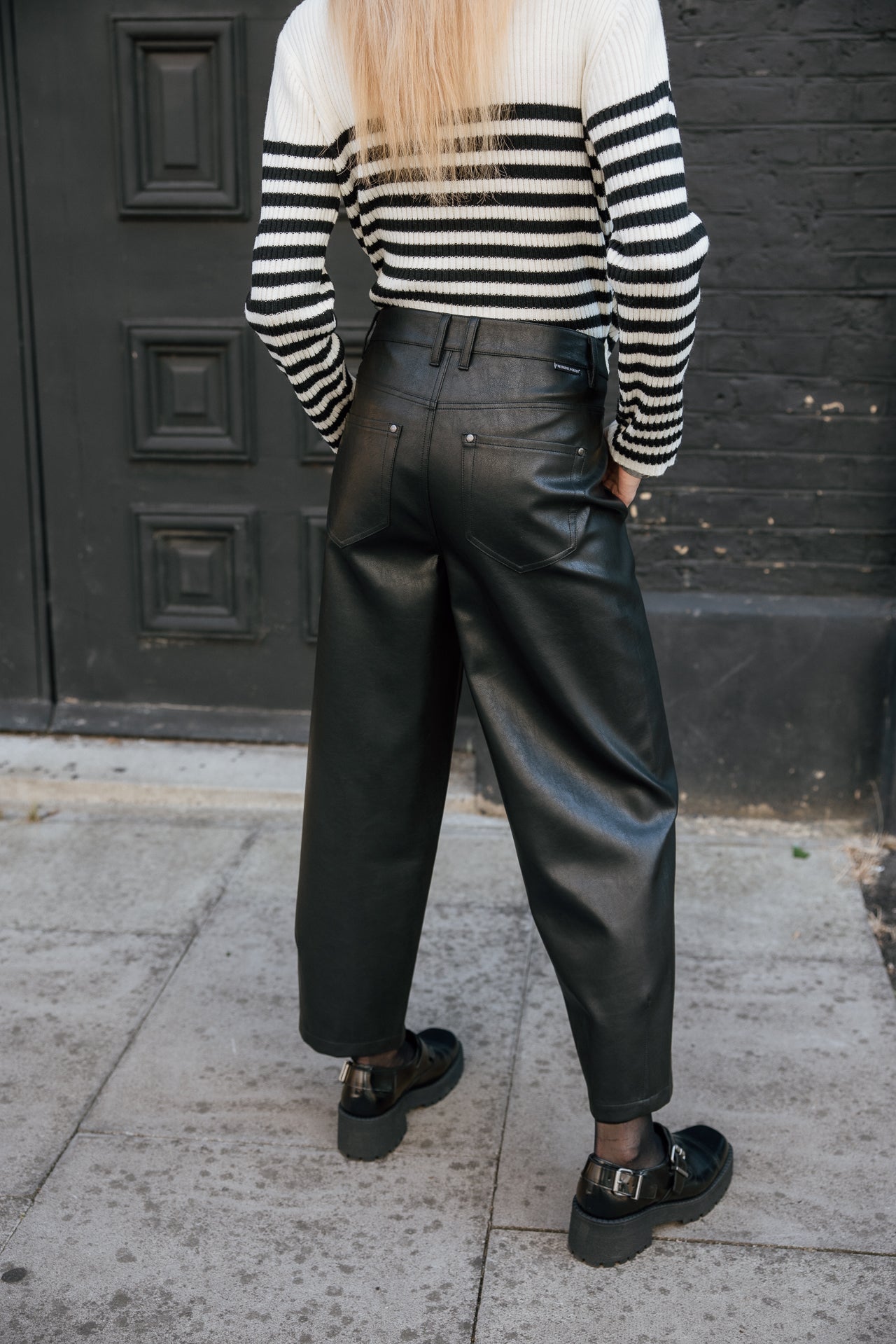 

Barrel trousers 7/8 Women Rosalia Biker black | Freeman T. Porter