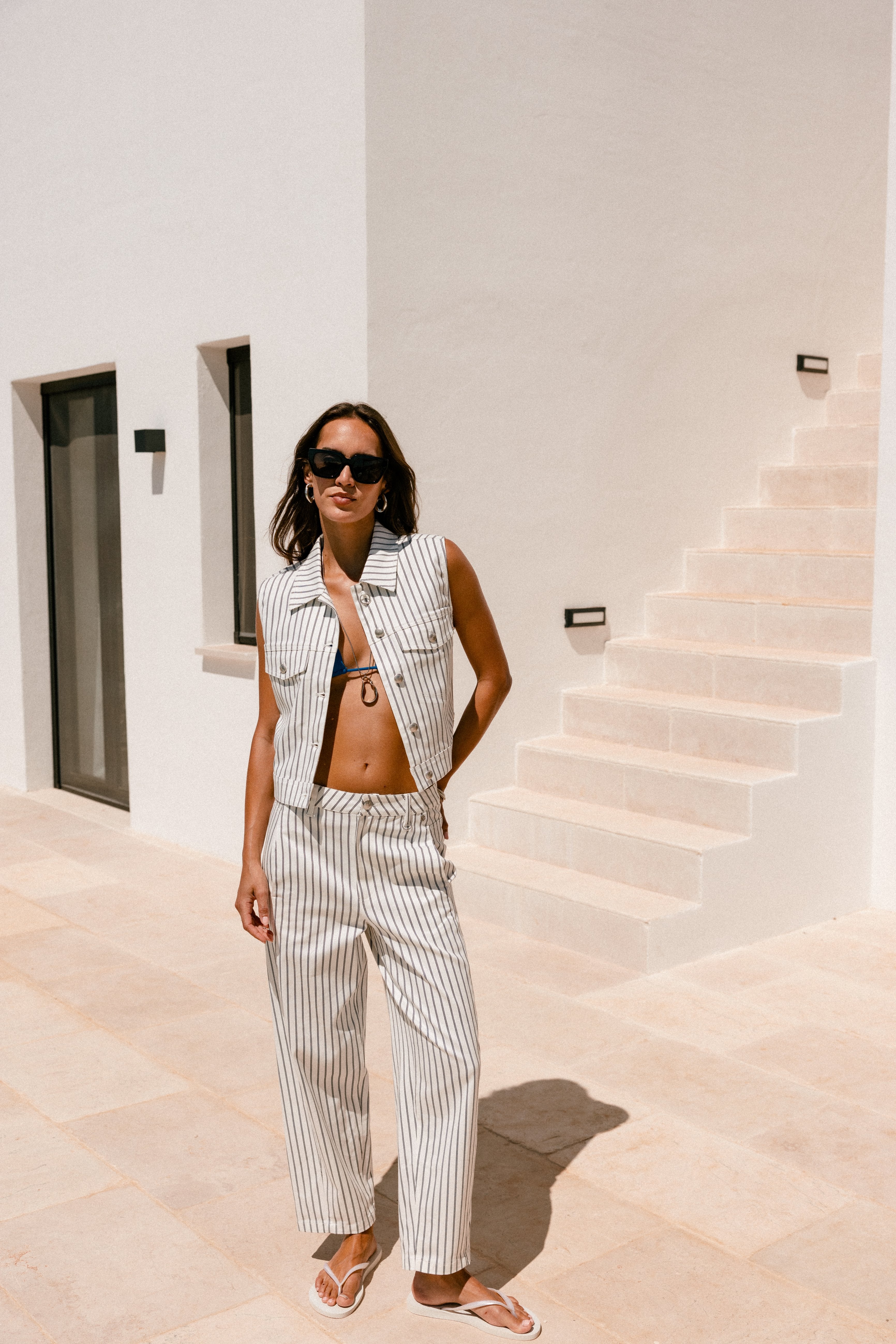 

Barrel trousers 7/8 Women Rosalia Miyu off white | Freeman T. Porter