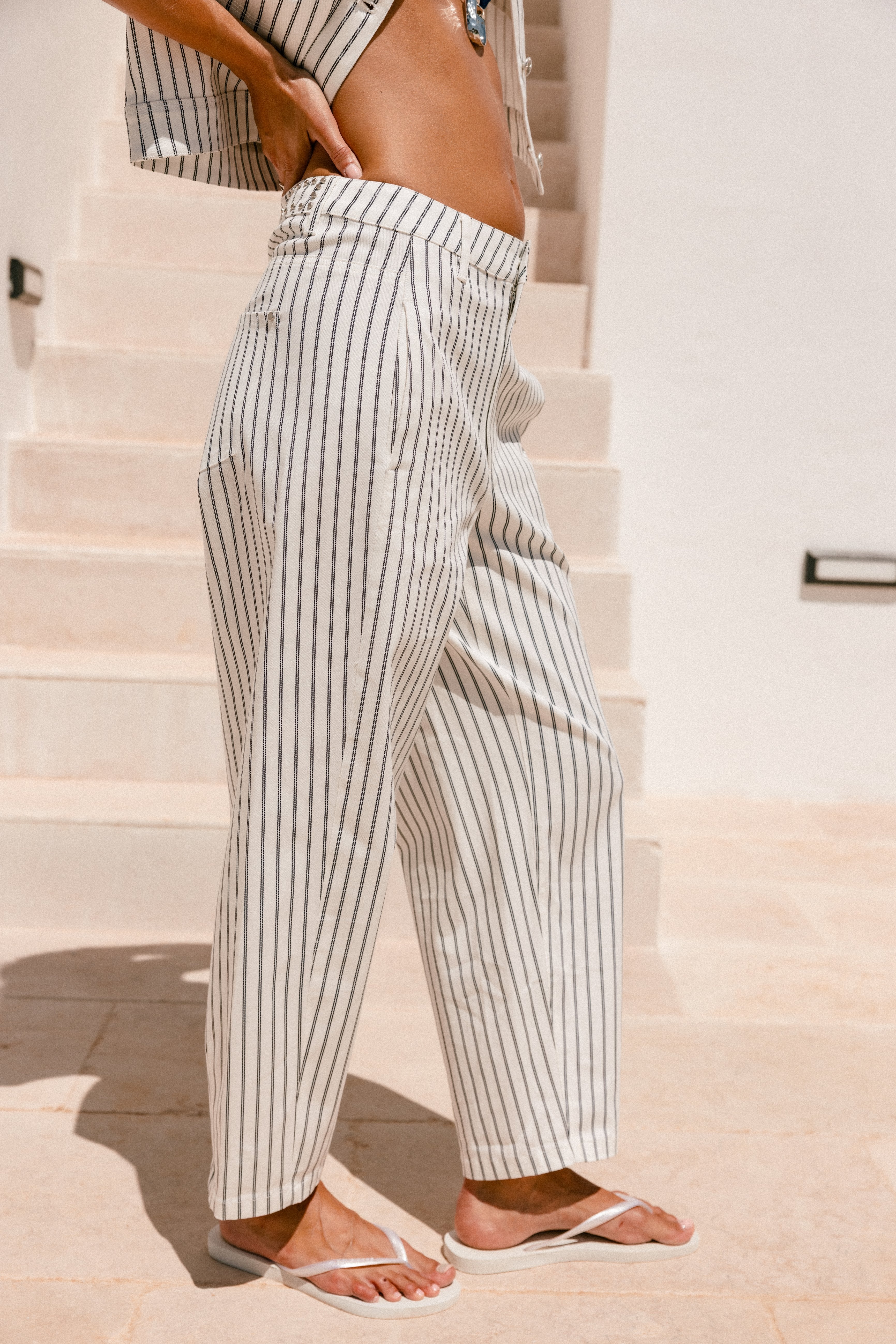 

Barrel trousers 7/8 Women Rosalia Miyu off white | Freeman T. Porter