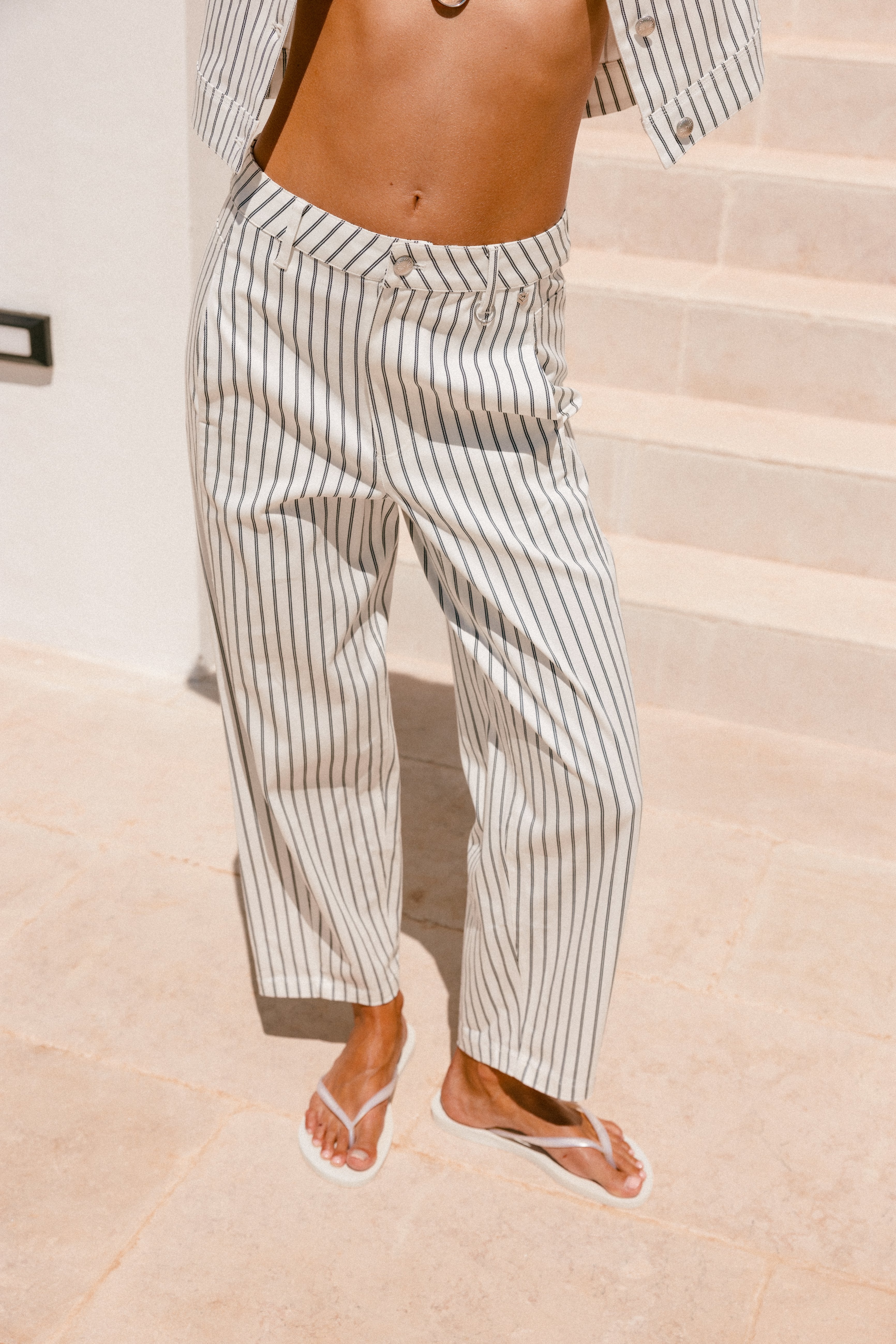 

Barrel trousers 7/8 Women Rosalia Miyu off white | Freeman T. Porter