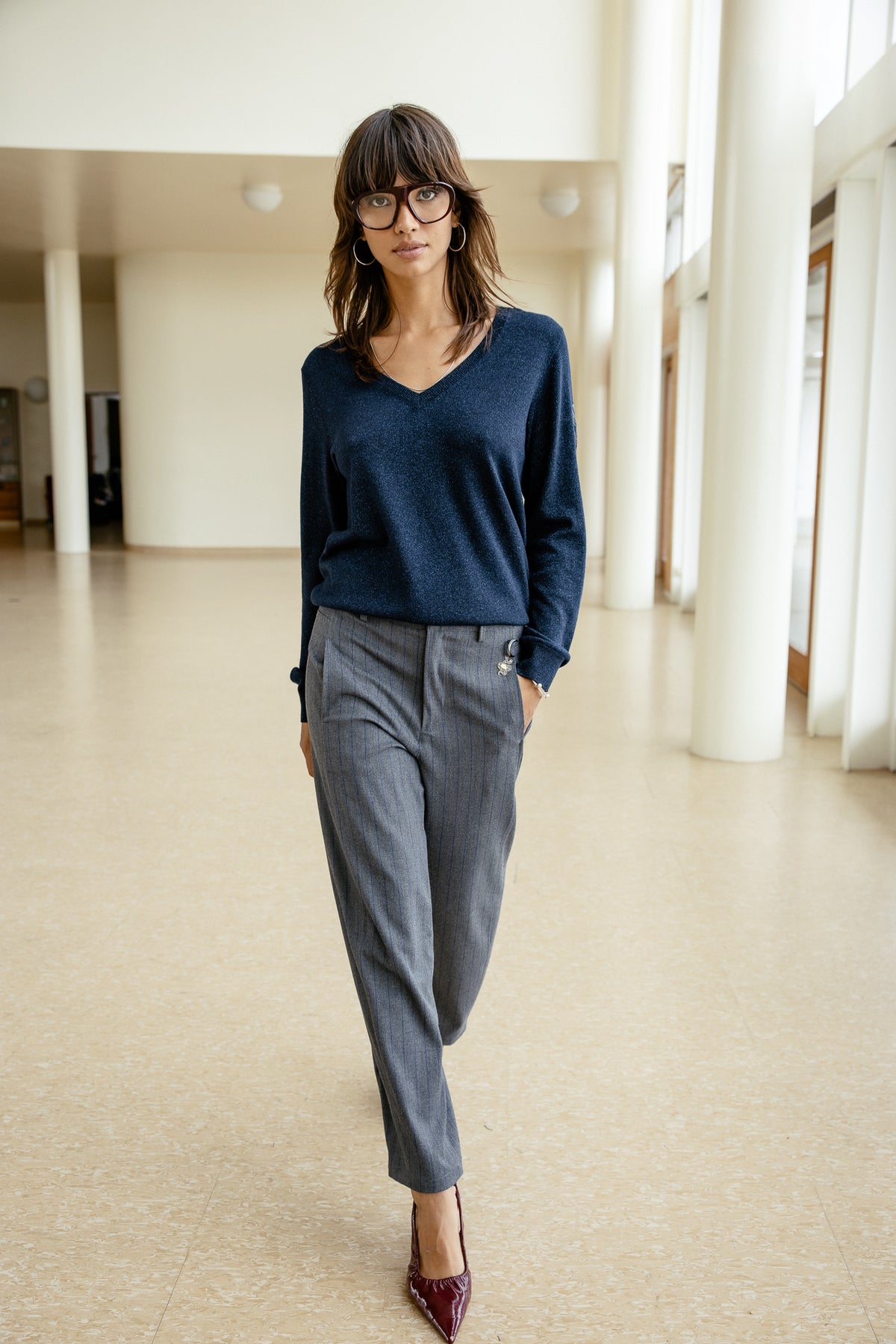 

Pantalon barrel 7/8 Femme Rosalia Lamorozo moon rock | Freeman T. Porter