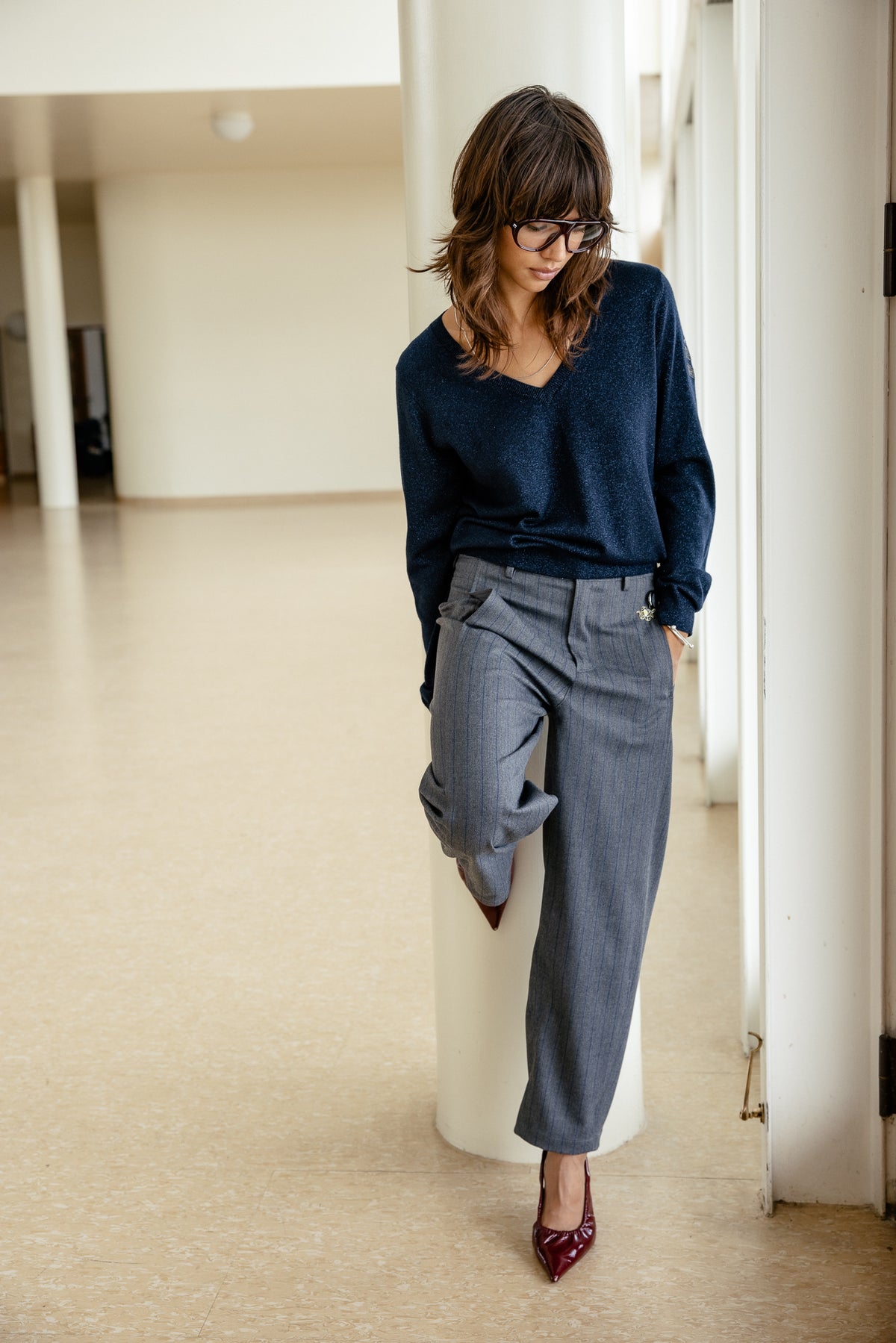 

Pantalon barrel 7/8 Femme Rosalia Lamorozo moon rock | Freeman T. Porter