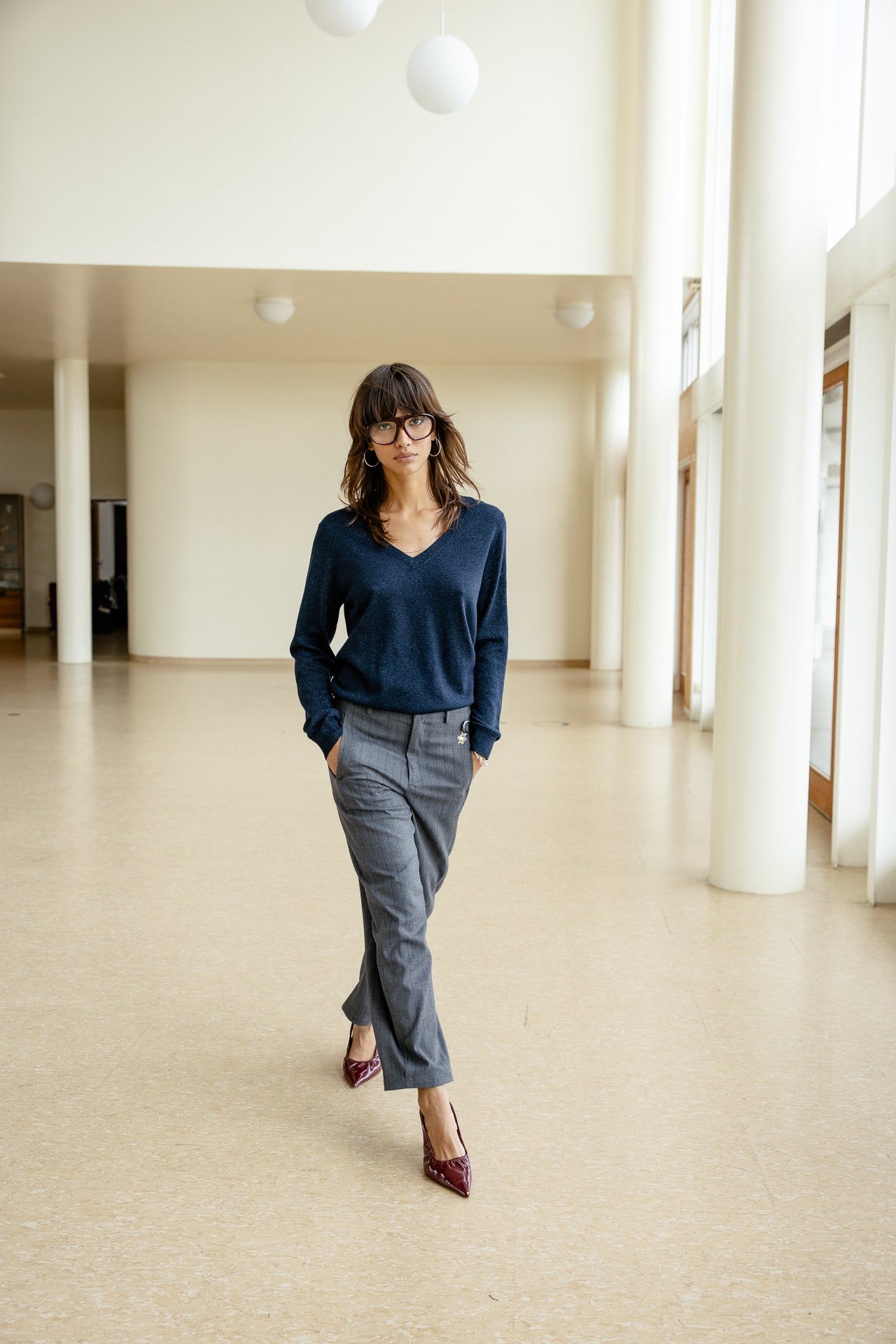 

Pantalon barrel 7/8 Femme Rosalia Lamorozo moon rock | Freeman T. Porter