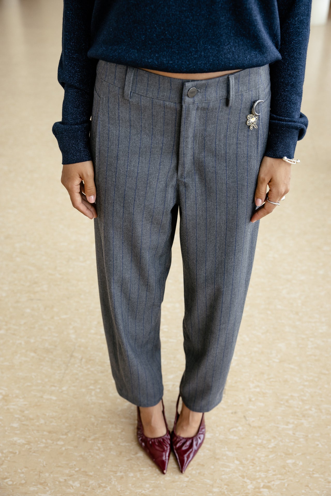 

Pantalon barrel 7/8 Femme Rosalia Lamorozo moon rock | Freeman T. Porter