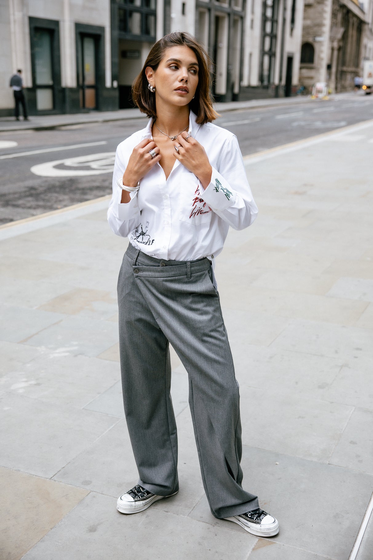 

Pantalon portefeuille Frau Cassie Evenos moon rock | Freeman T. Porter