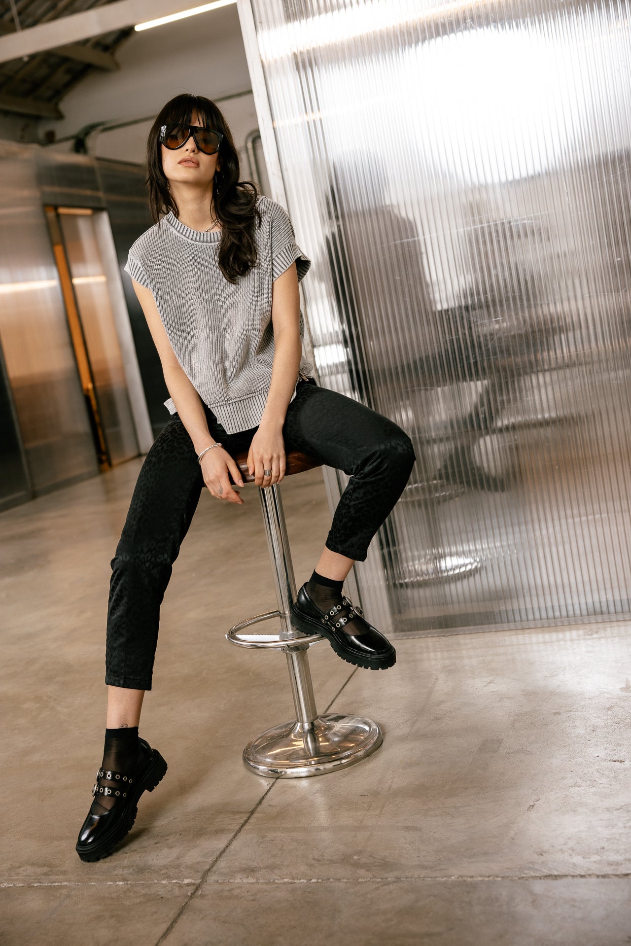 

Pantalon city slim 7/8 Femme Willow Artemis black | Freeman T. Porter