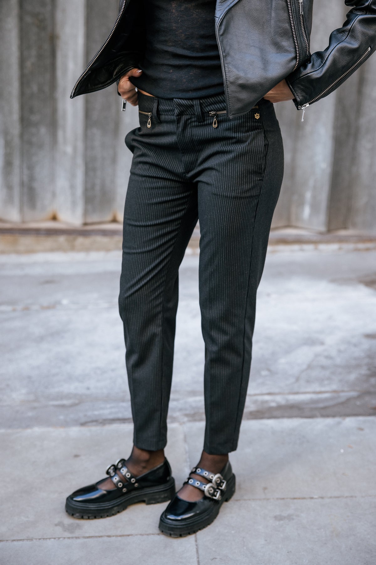 

Slim 7/8 city pants Women Willow Oficina black iris | Freeman T. Porter