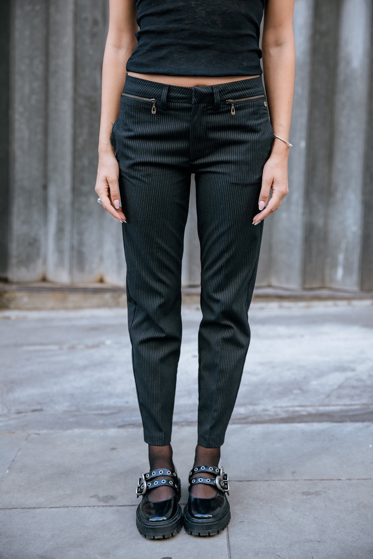 

Slim 7/8 city pants Women Willow Oficina black iris | Freeman T. Porter