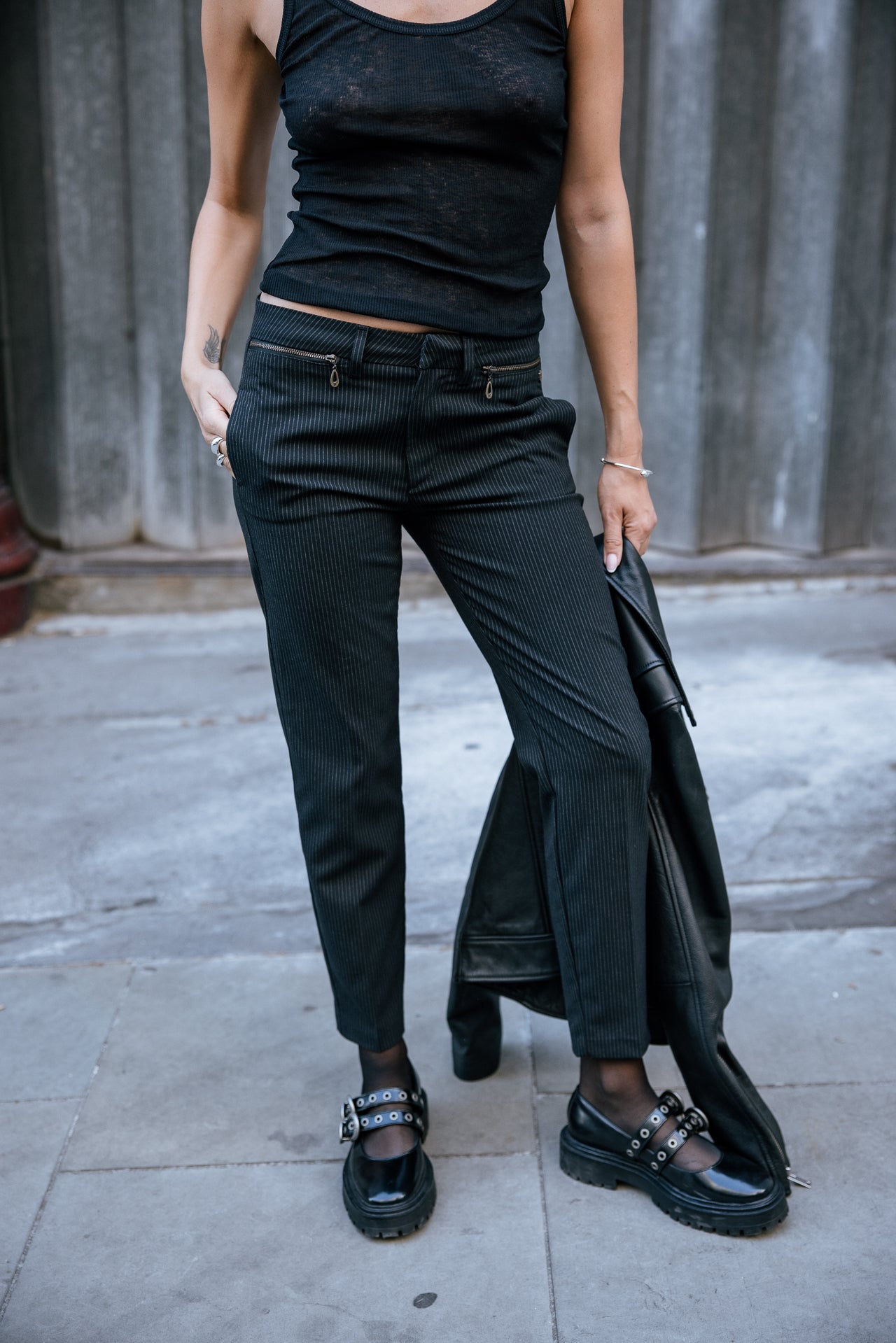 

Slim 7/8 city pants Women Willow Oficina black iris | Freeman T. Porter